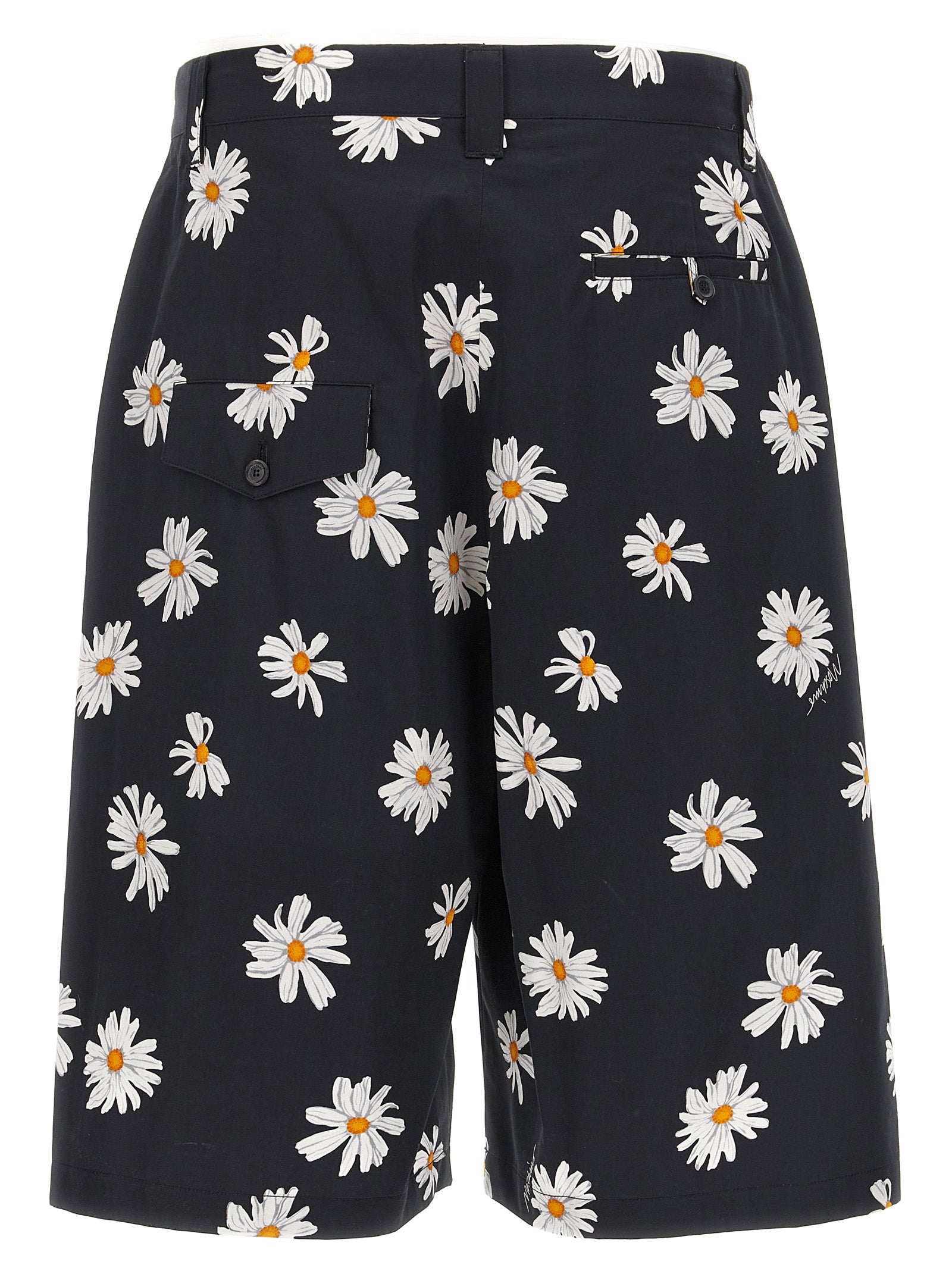 Moschino Black Cotton Bermuda Shorts
