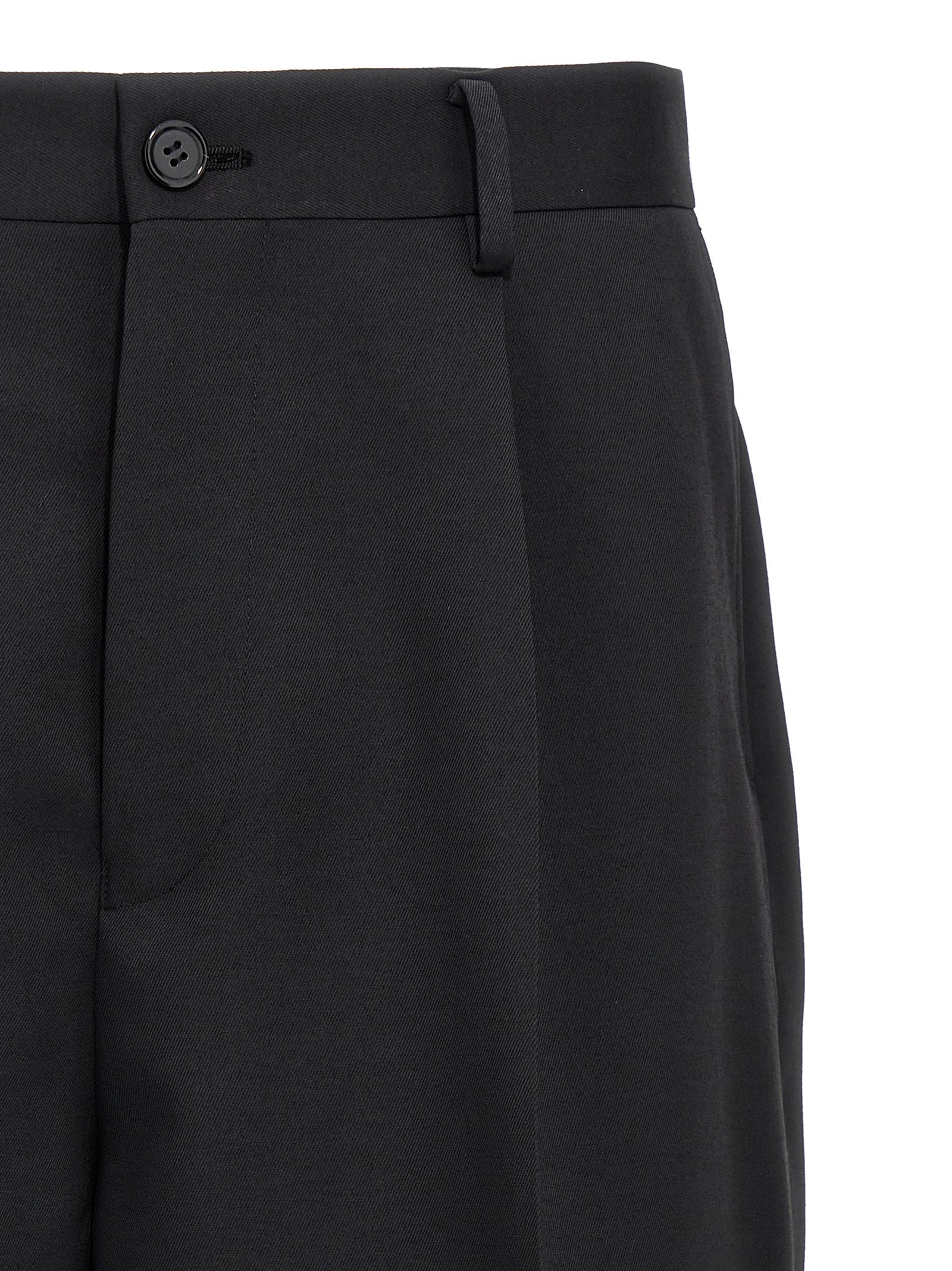 Undercover Black Polyester Bermuda Shorts