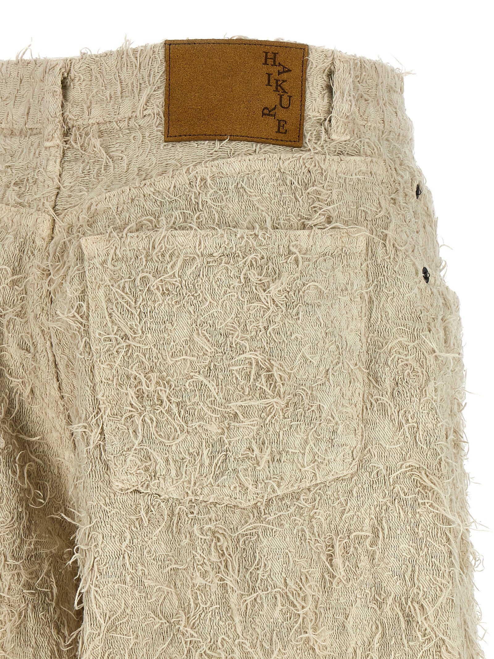 Haikure Beige Cotton Bermuda Shorts