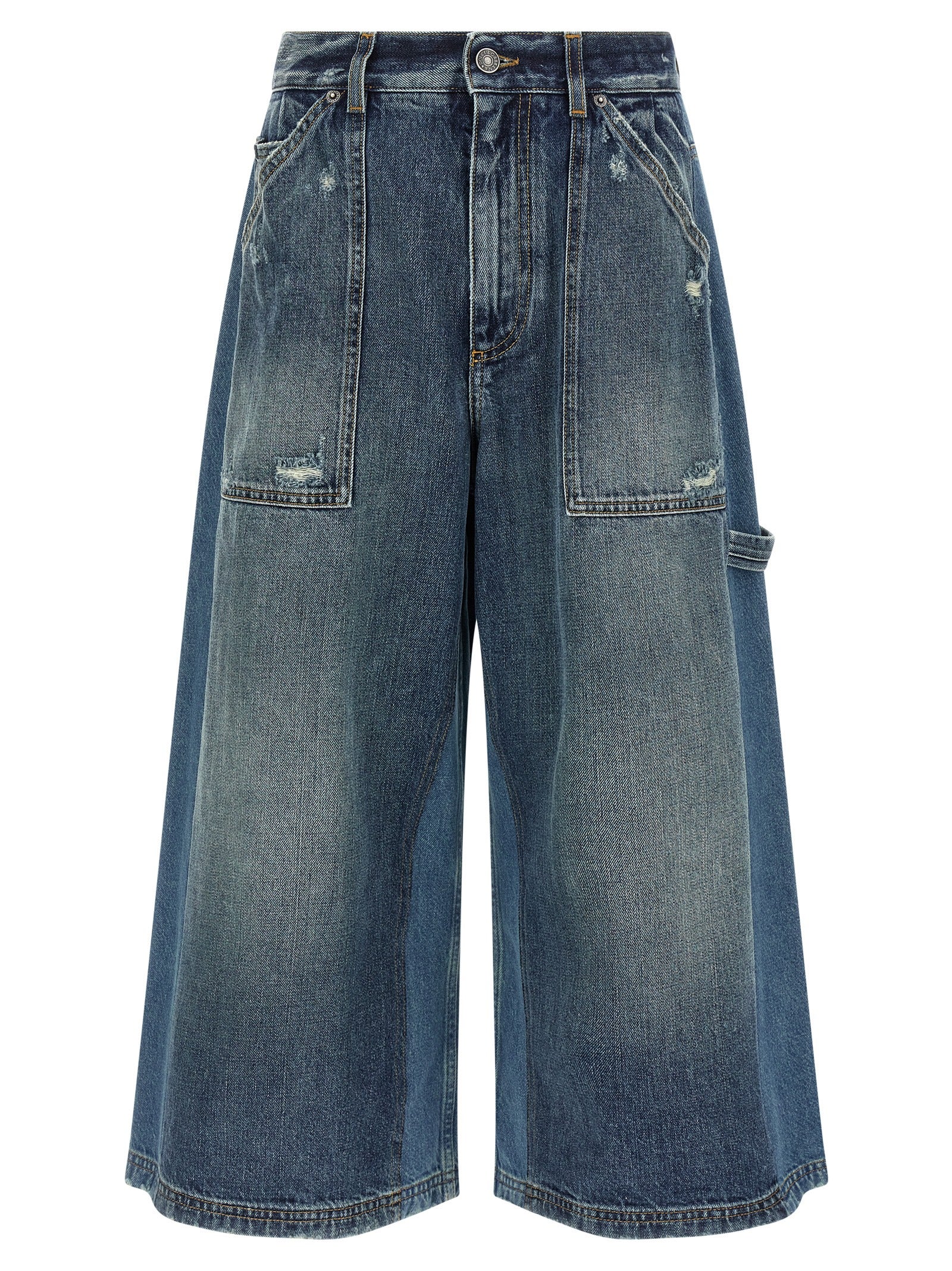 Dolce & Gabbana Blue Cotton Bermuda Shorts