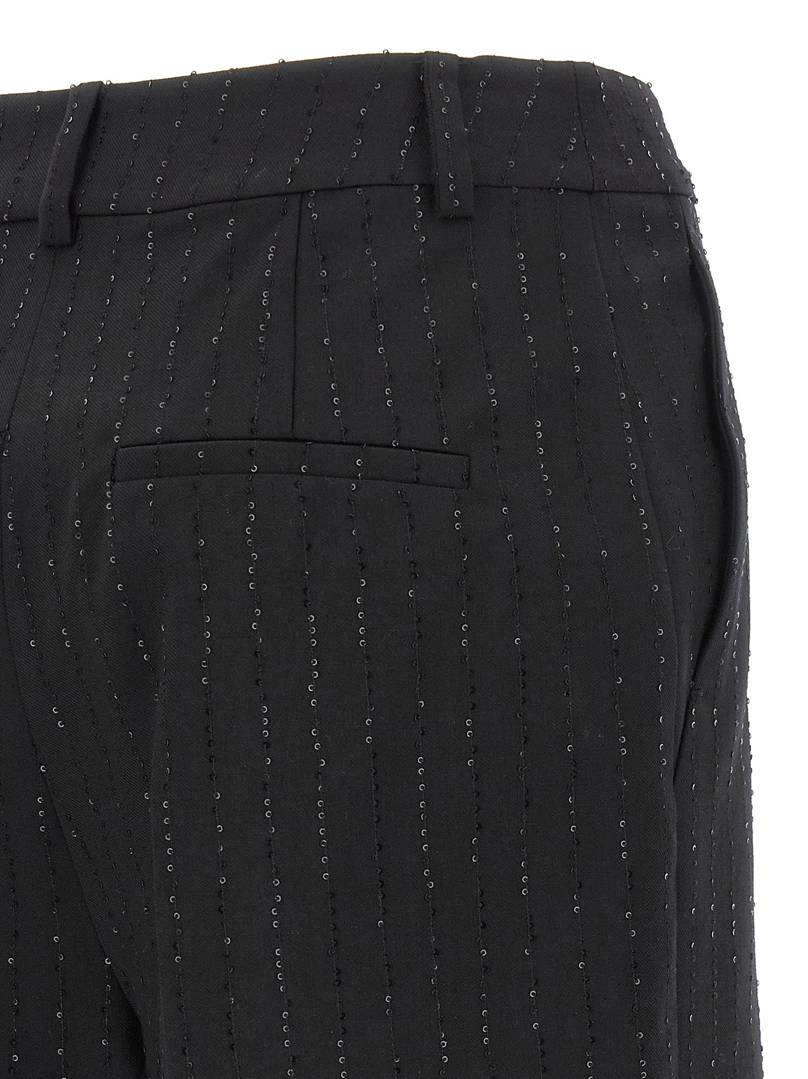 Max Mara Black Virgin Wool Bermuda Shorts