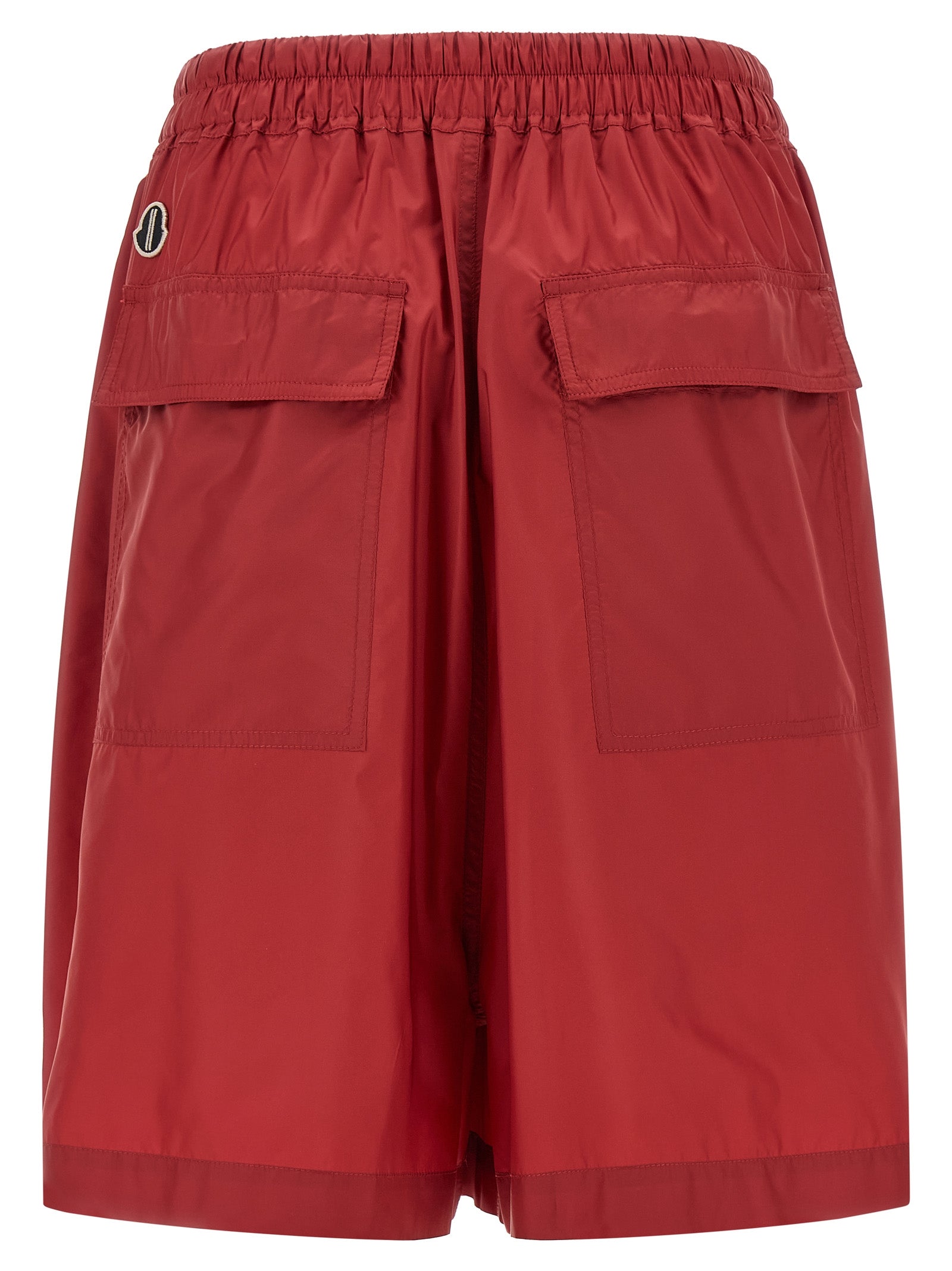 Rick Owens Red Polyester Bermuda Shorts