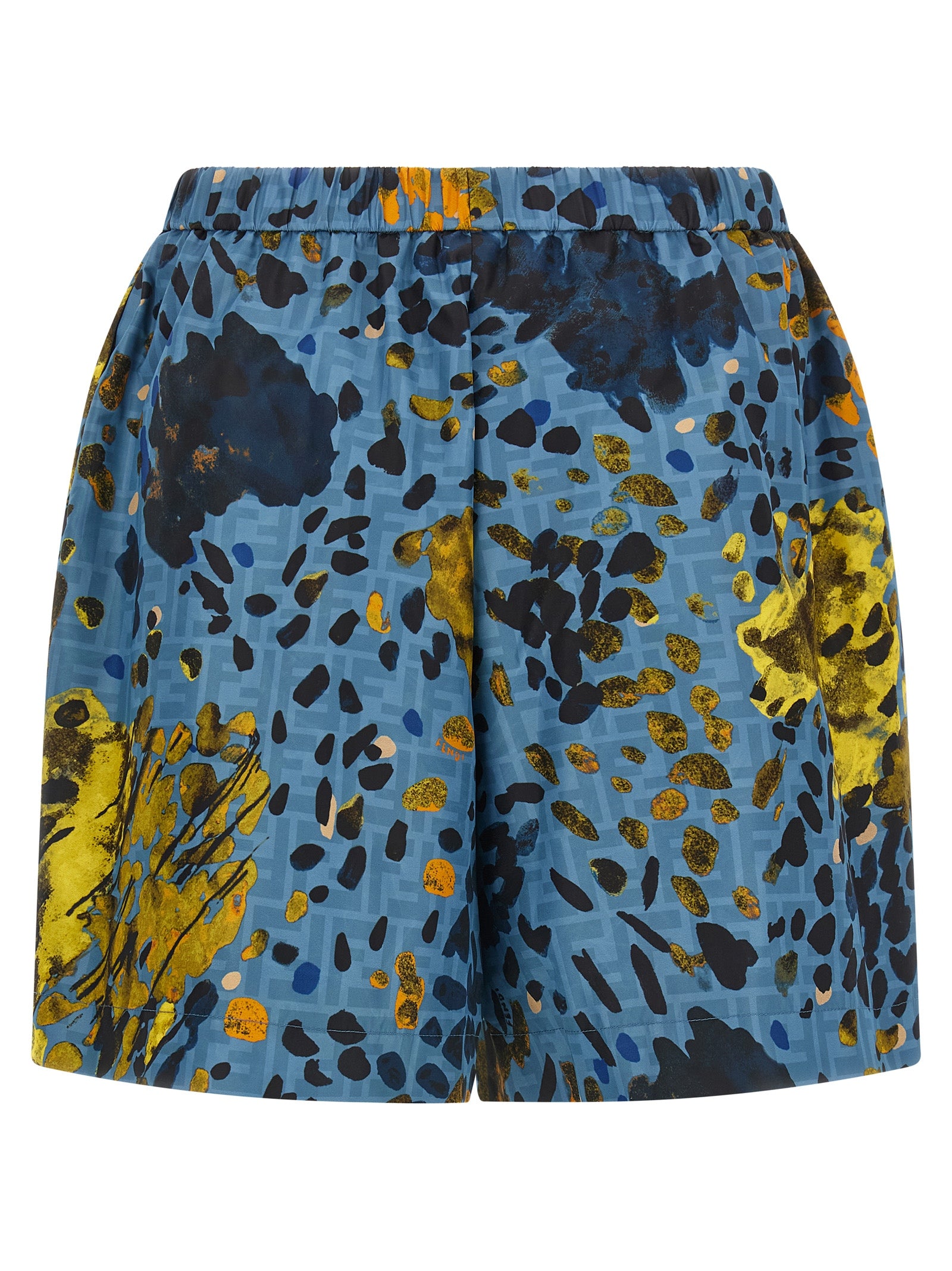 Fendi Blue Polyester Bermuda Shorts