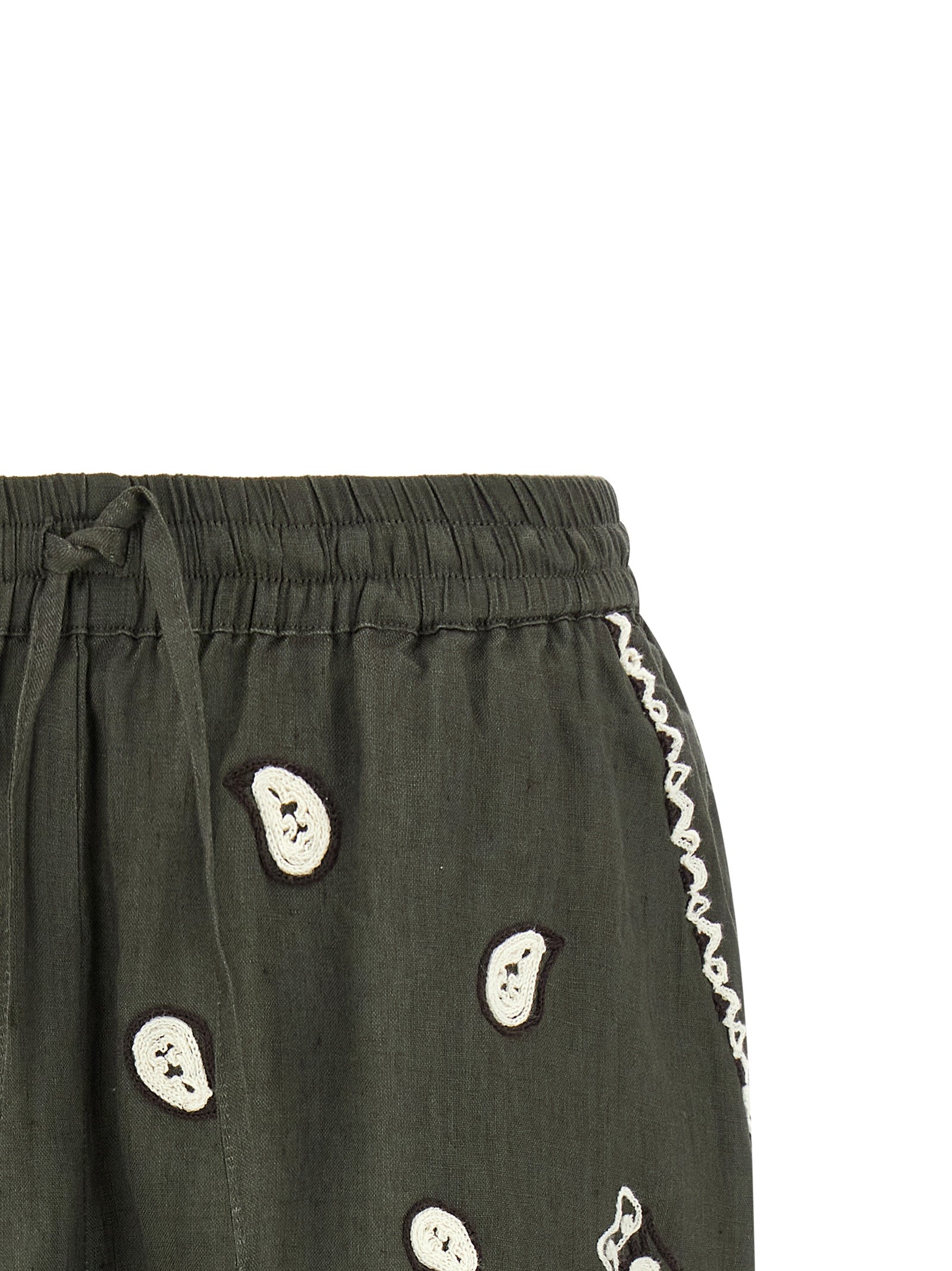 P.A.R.O.S.H. Bicolor Linen Bermuda Shorts