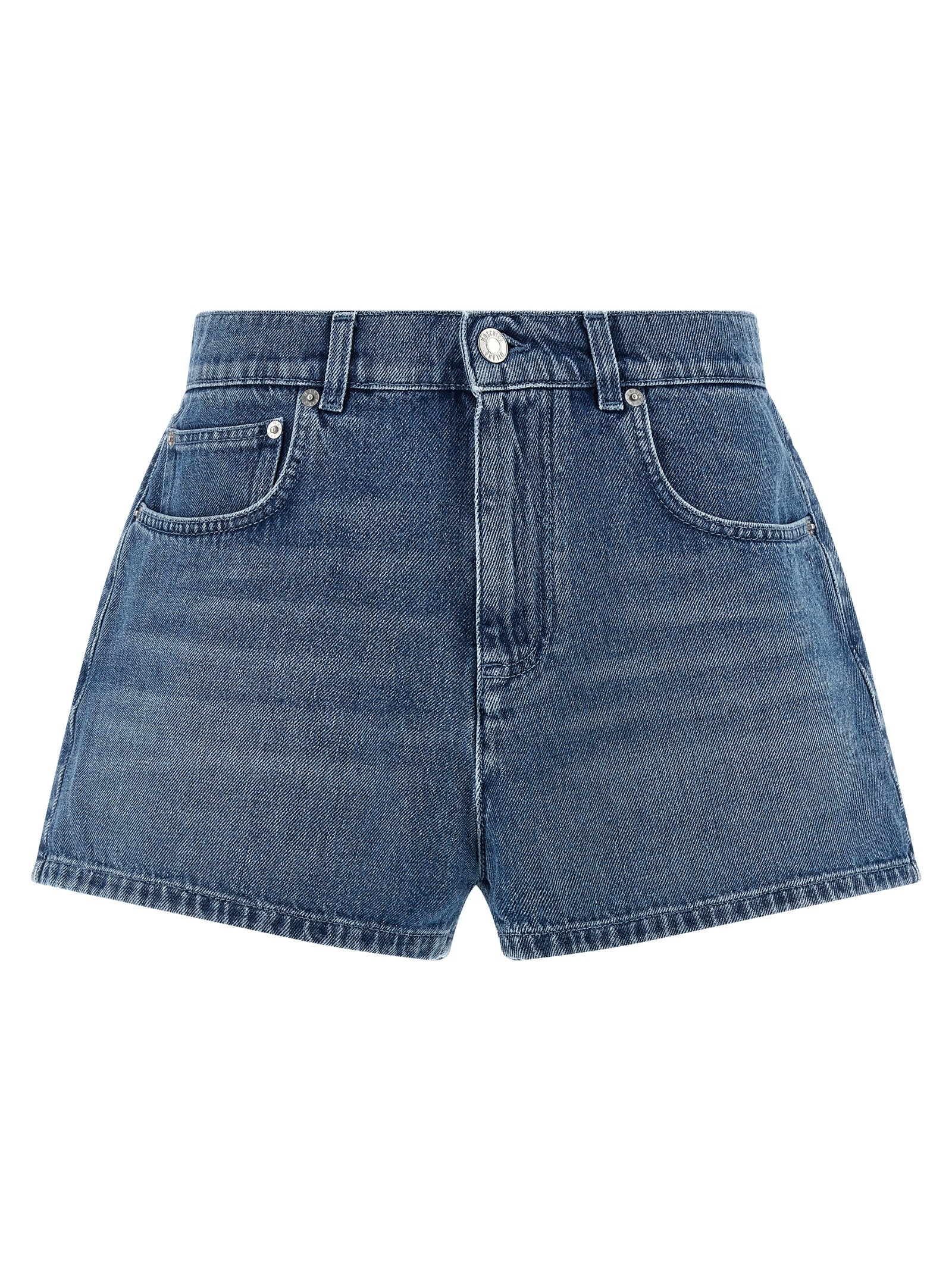 Moschino Blue Cotton Bermuda Shorts