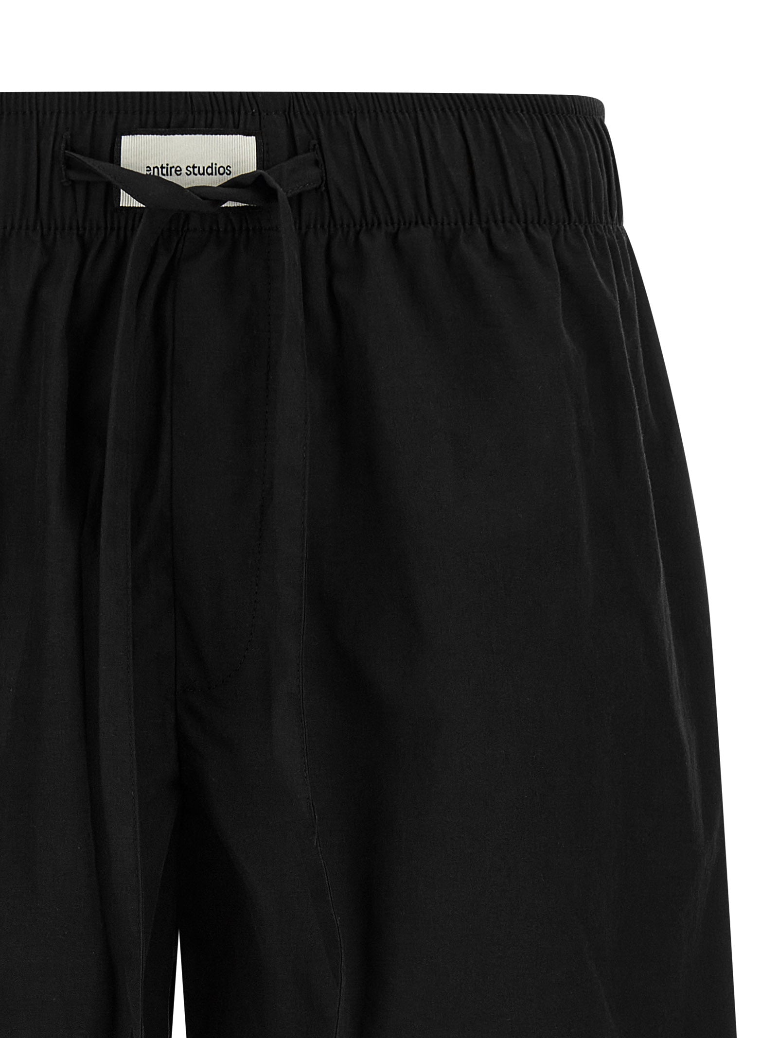 Entire Studios Black Cotton Bermuda Shorts