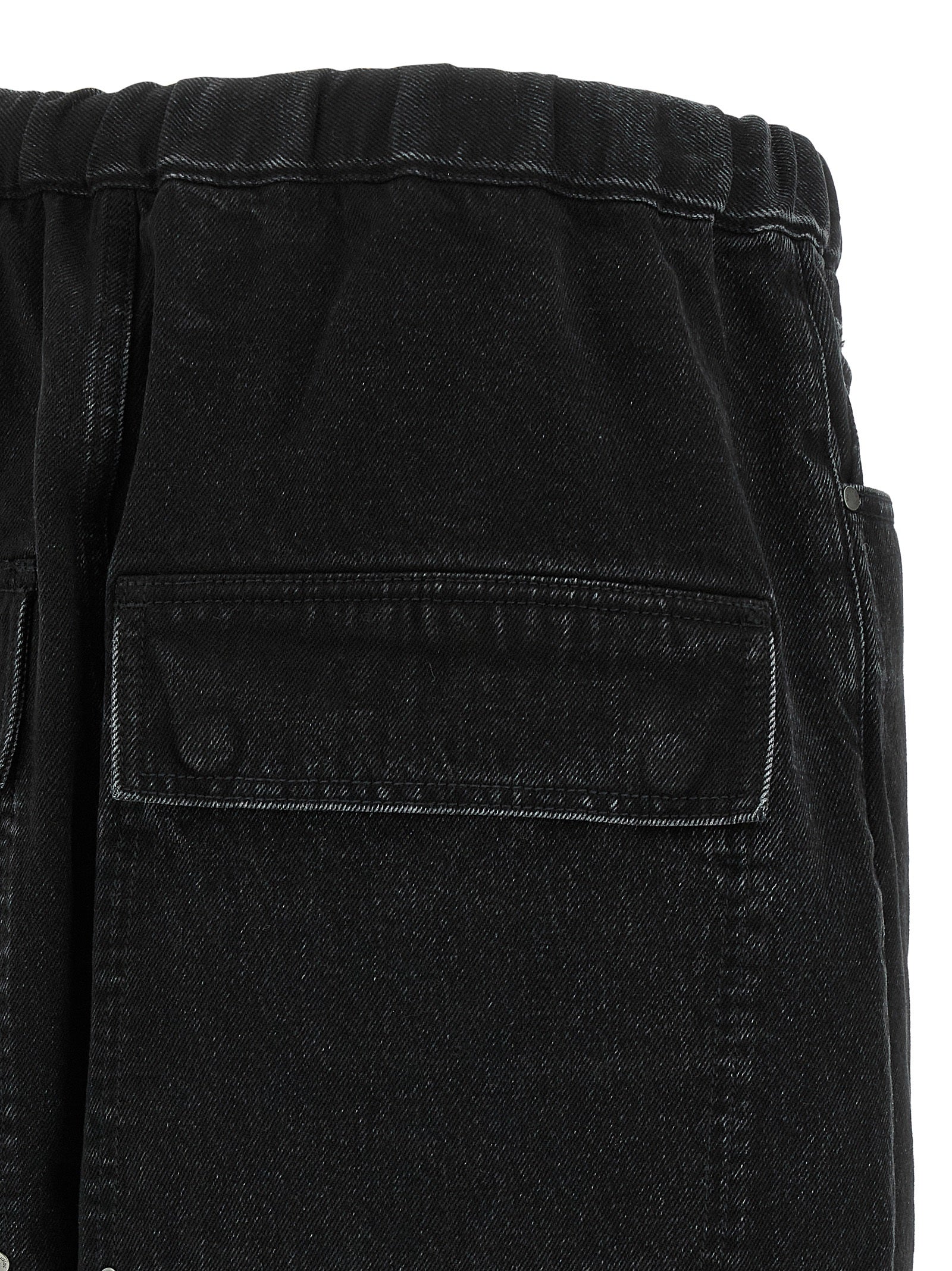 Entire Studios Black Cotton Bermuda Shorts