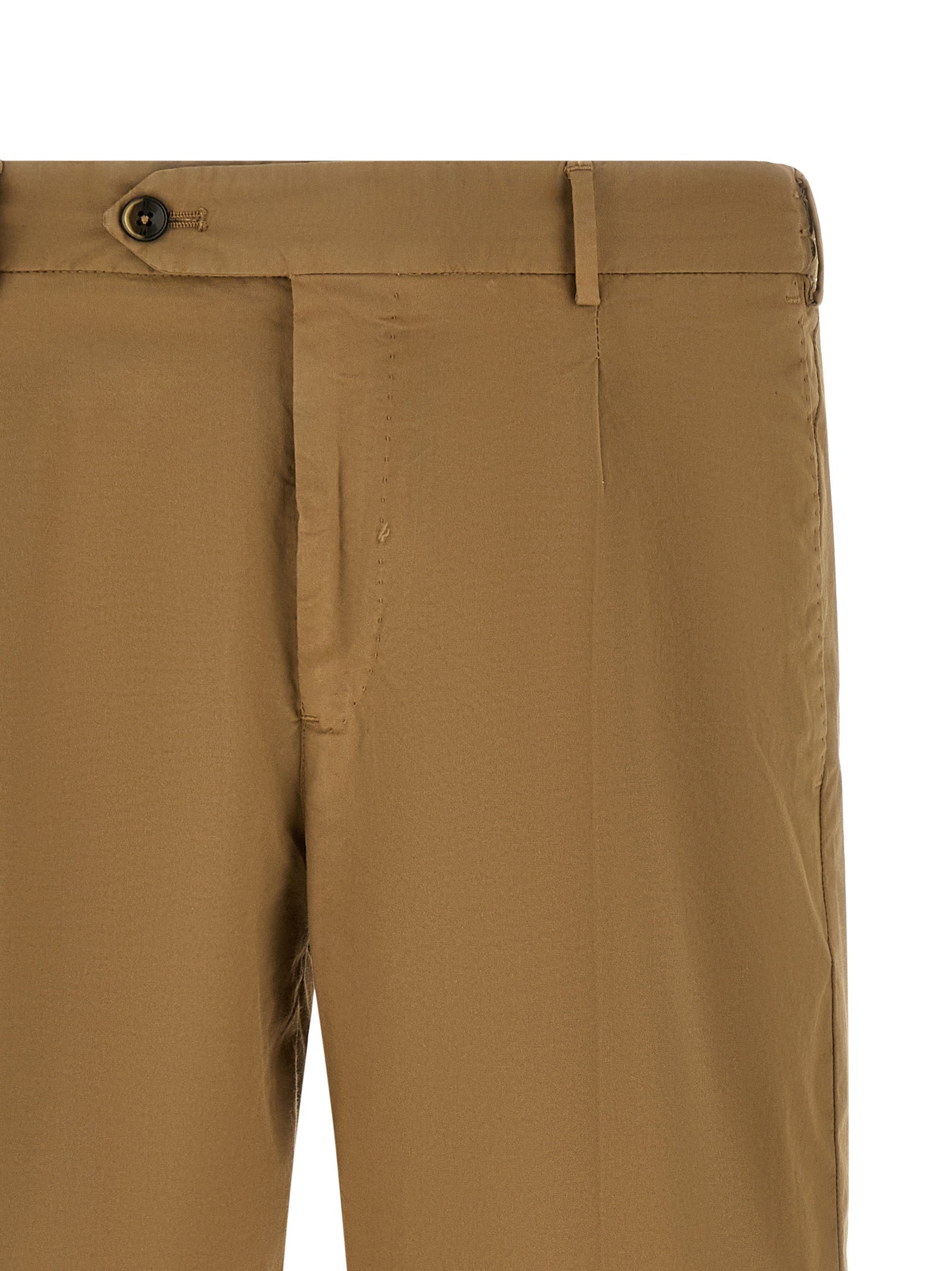 PT Torino Beige Cotton Bermuda Shorts