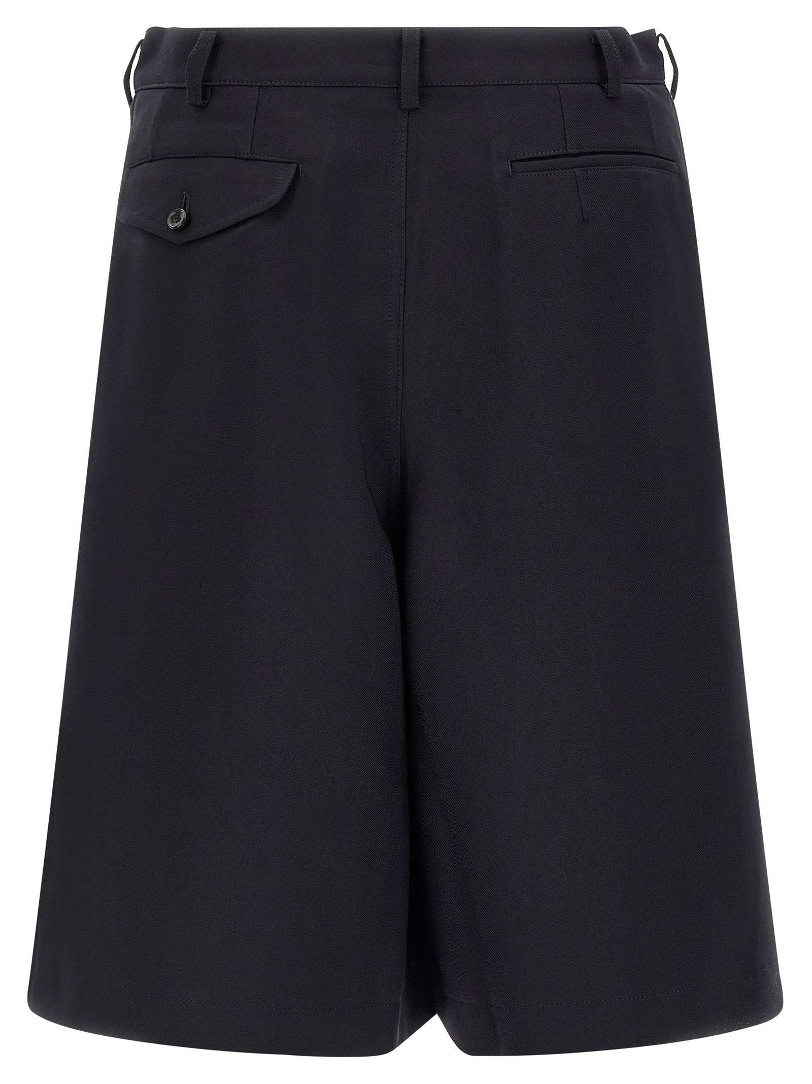 Comme Des Garçons Blue Polyester Bermuda Shorts