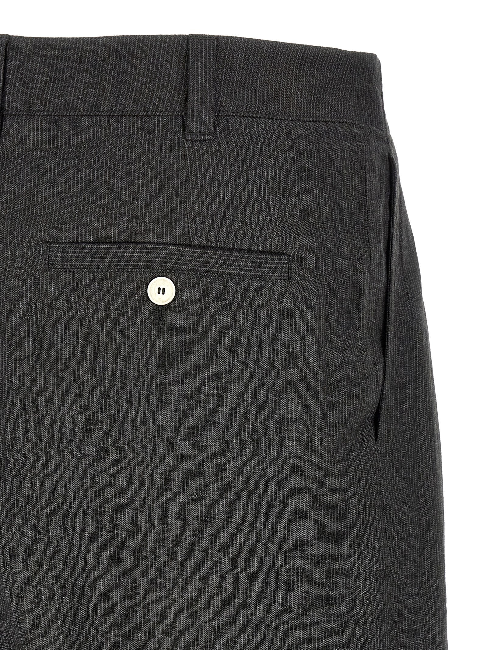 Jacquemus Gray Linen Bermuda Shorts