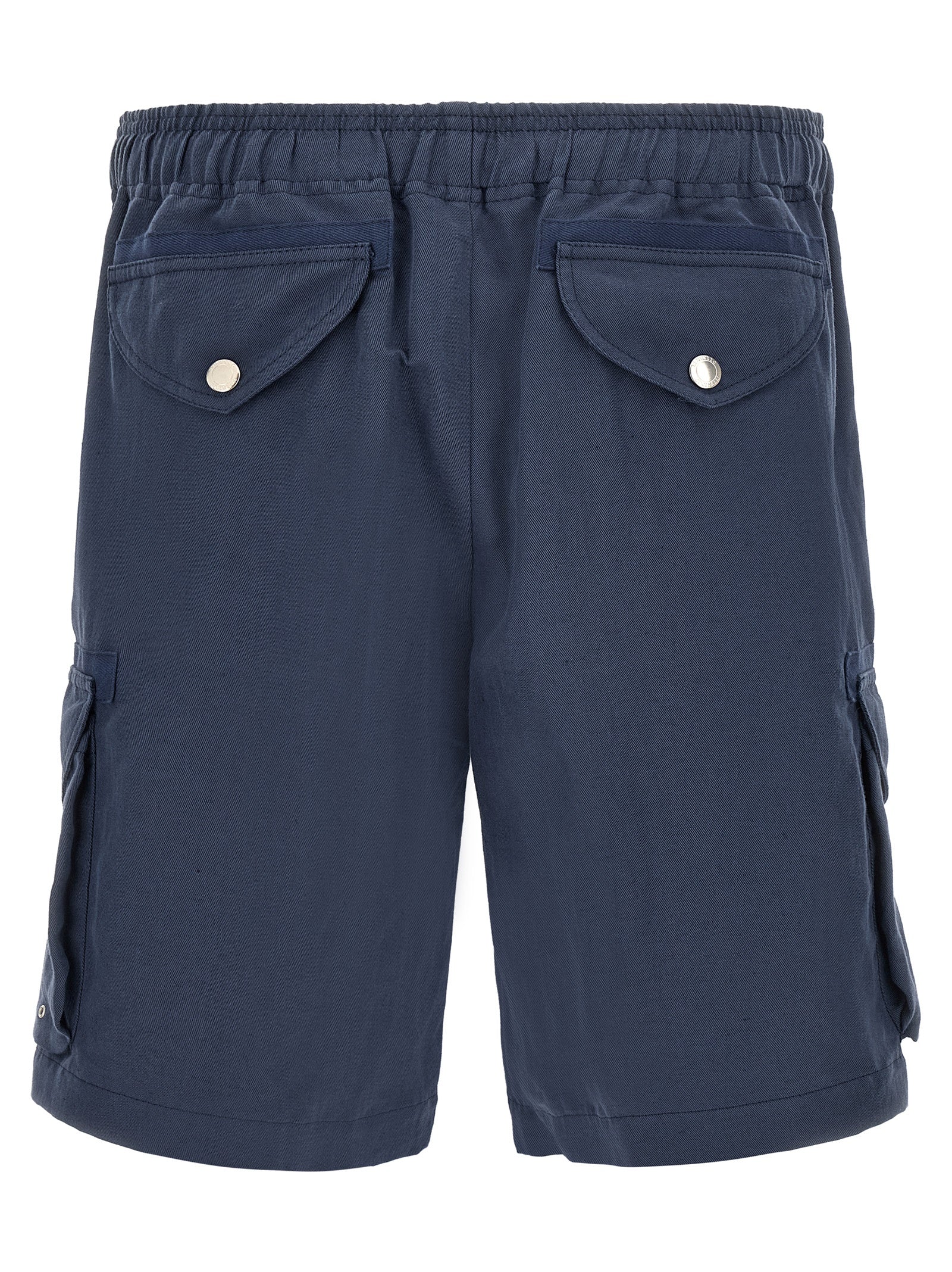 Brunello Cucinelli Blue Linen Bermuda Shorts