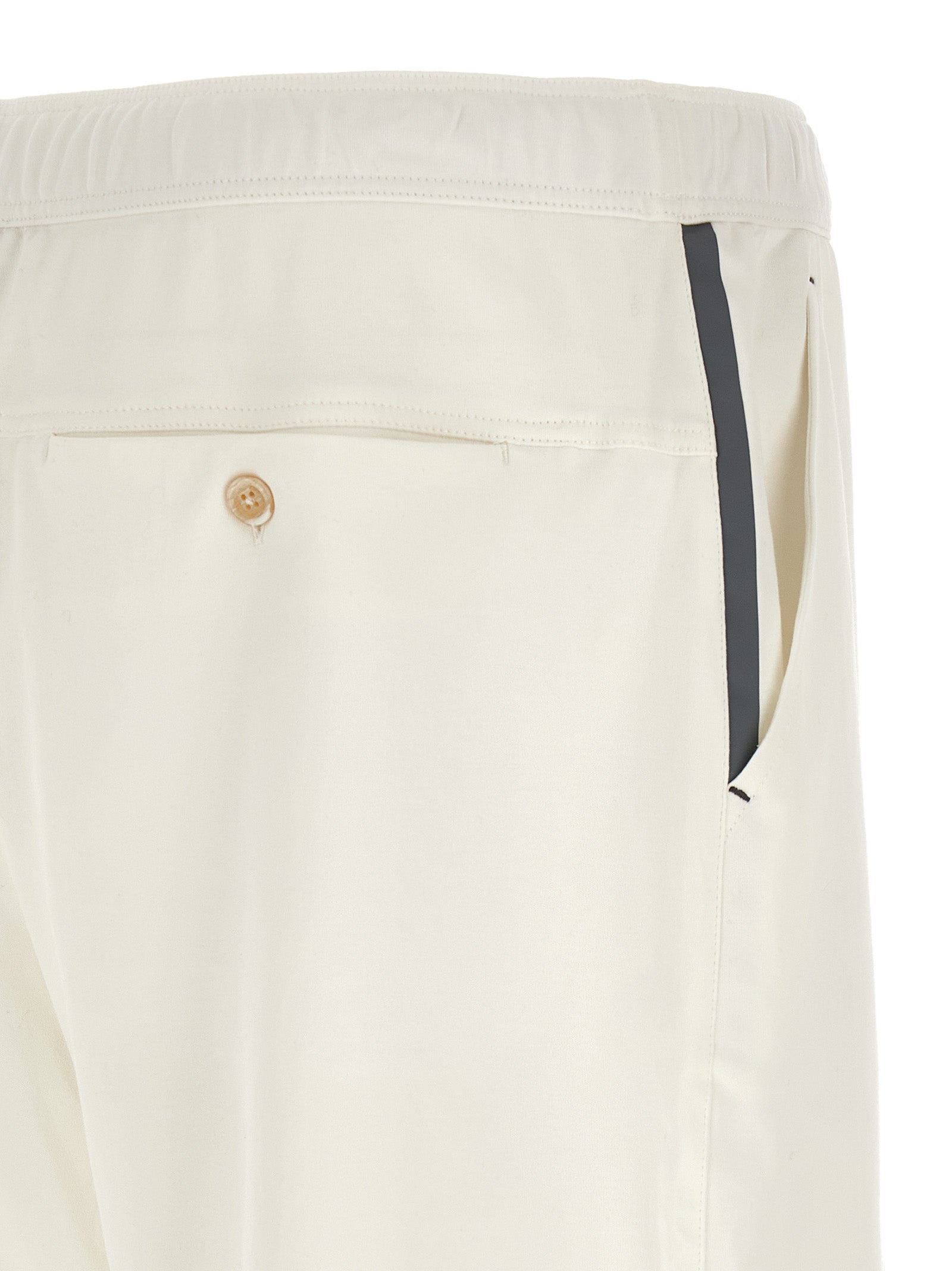 Brunello Cucinelli White Cotton Bermuda Shorts