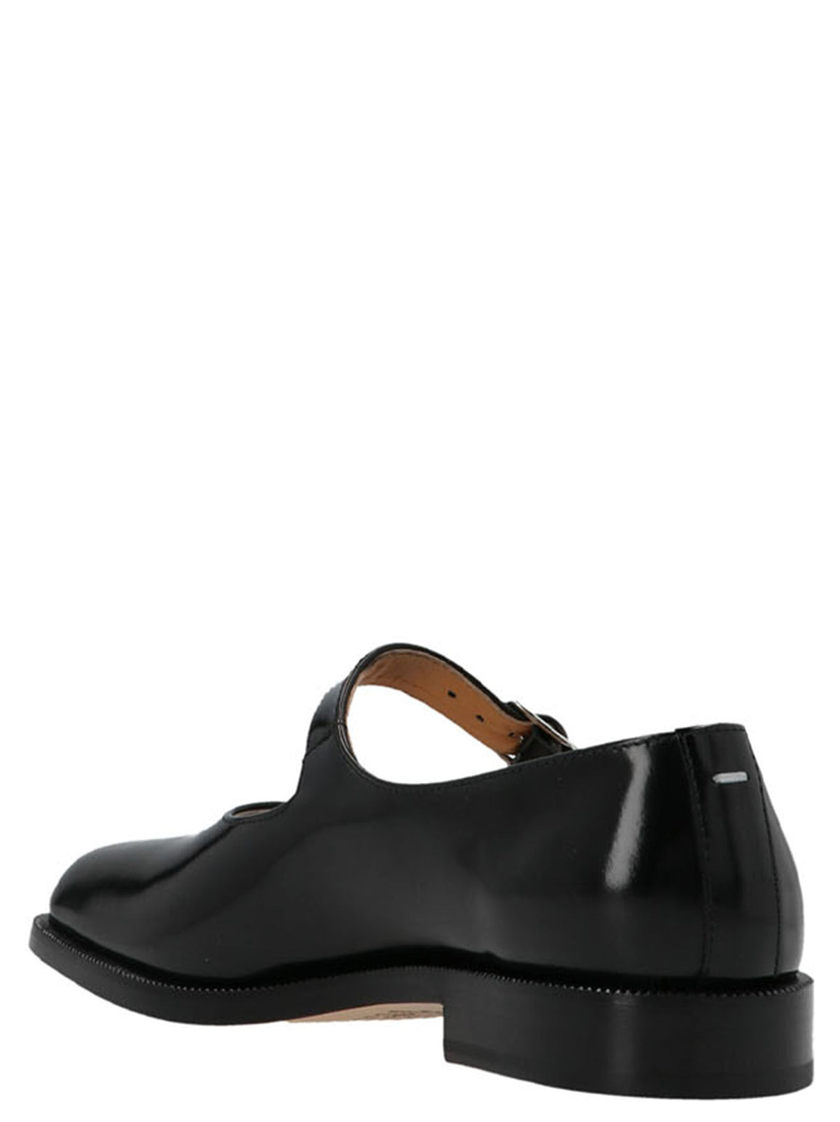 Maison Margiela Black Leather Ballet Flats