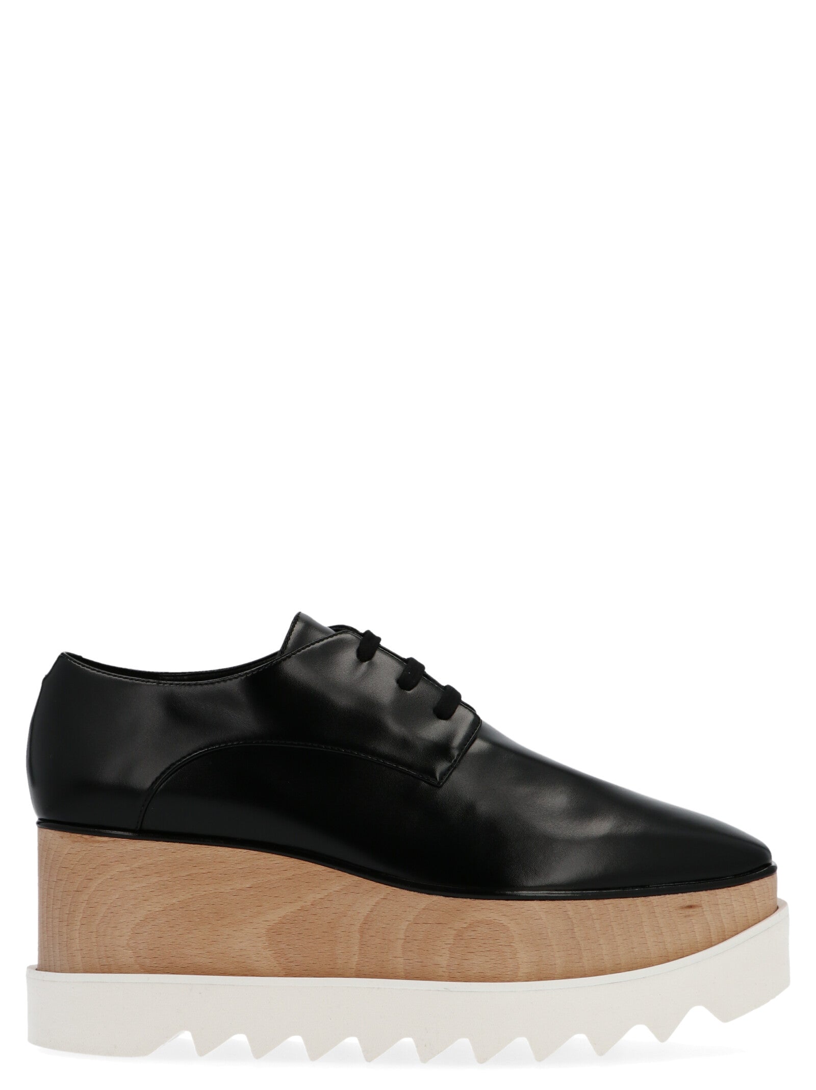 Stella McCartney Black Platform Wedge Sneakers