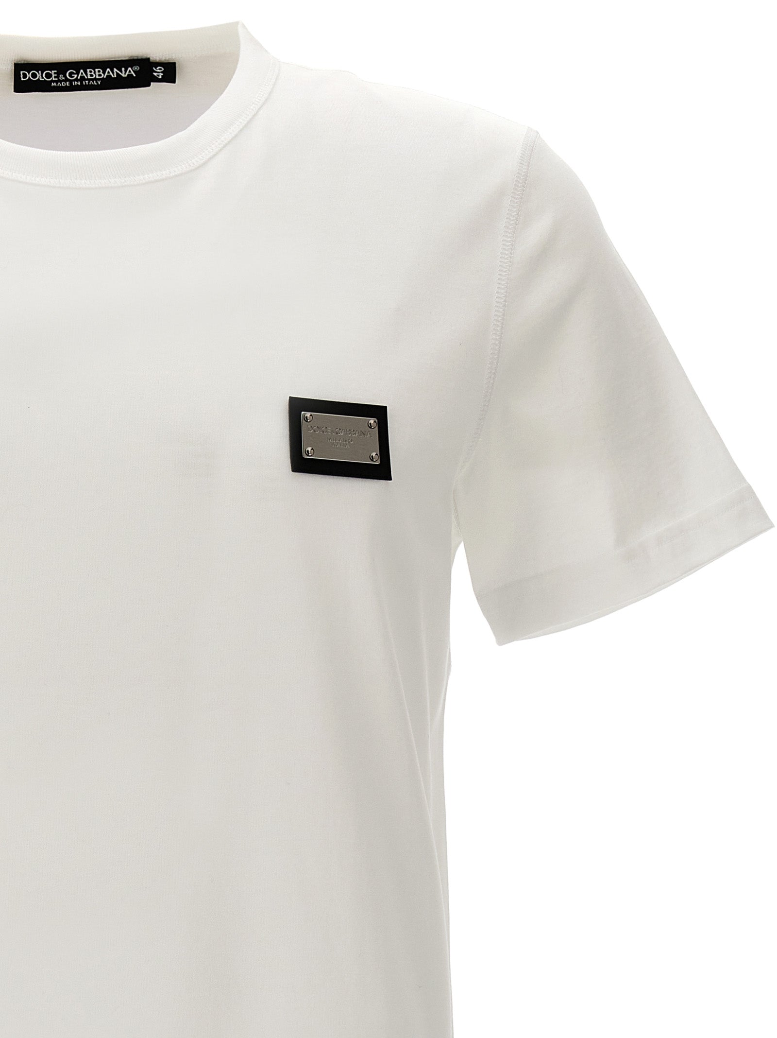 Dolce & Gabbana White Cotton T-Shirt