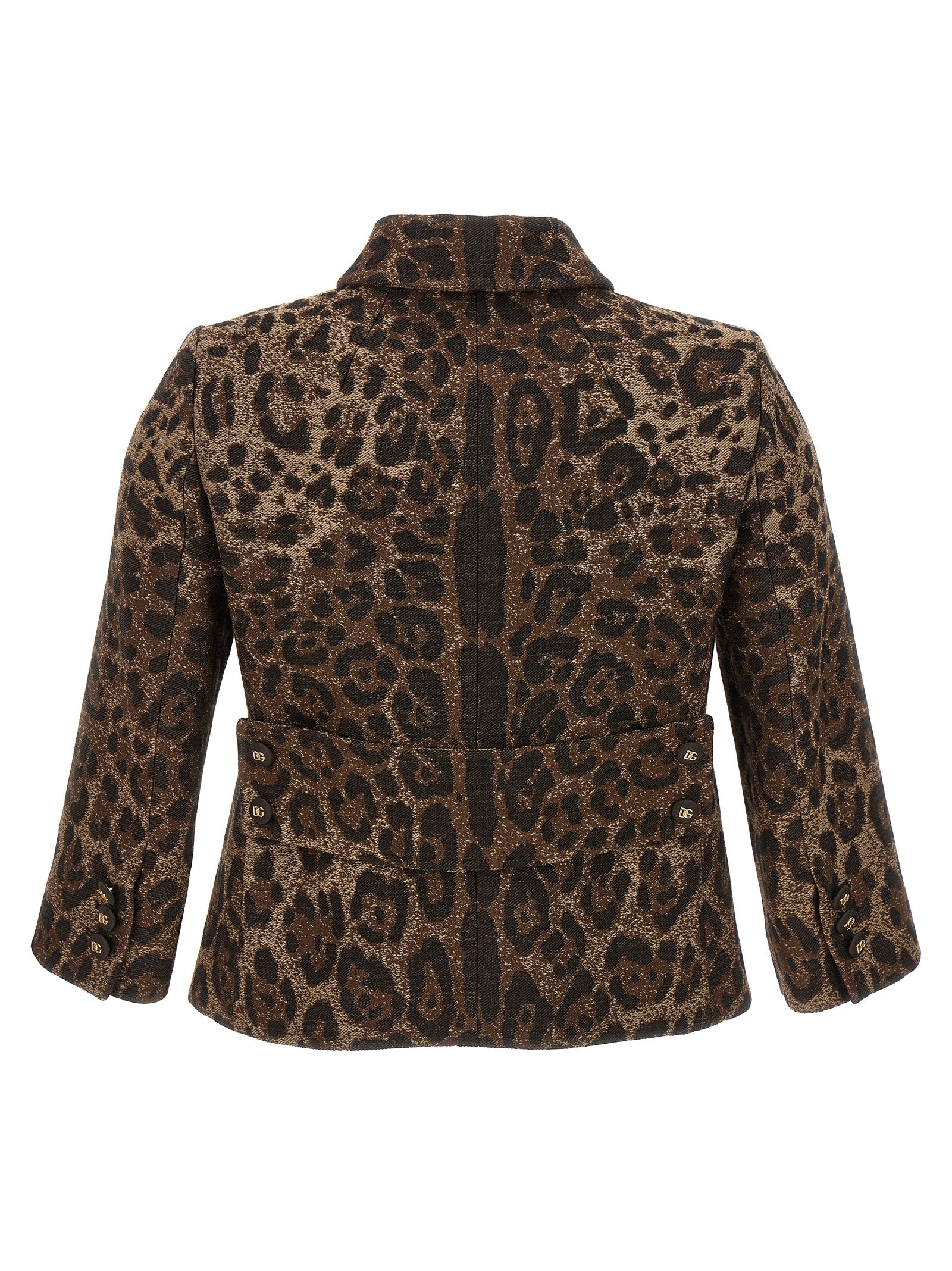 Dolce & Gabbana Brown Virgin Wool Blazer