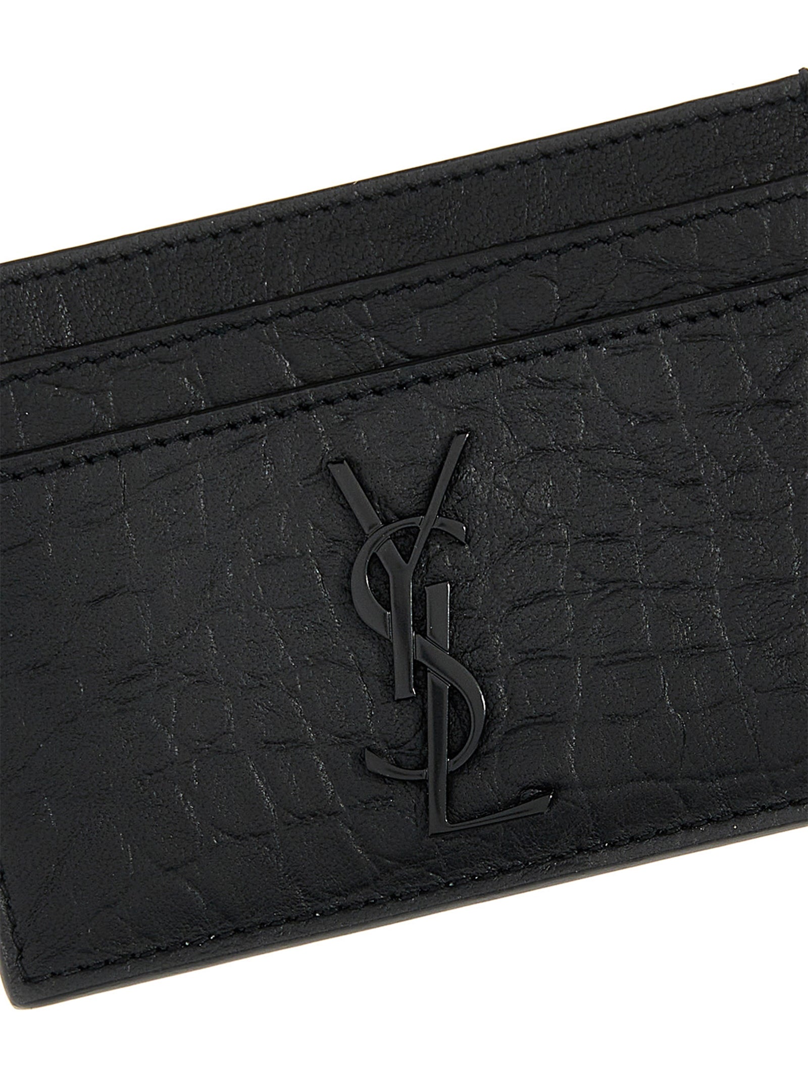 Saint Laurent Black Lambskin Cardholder