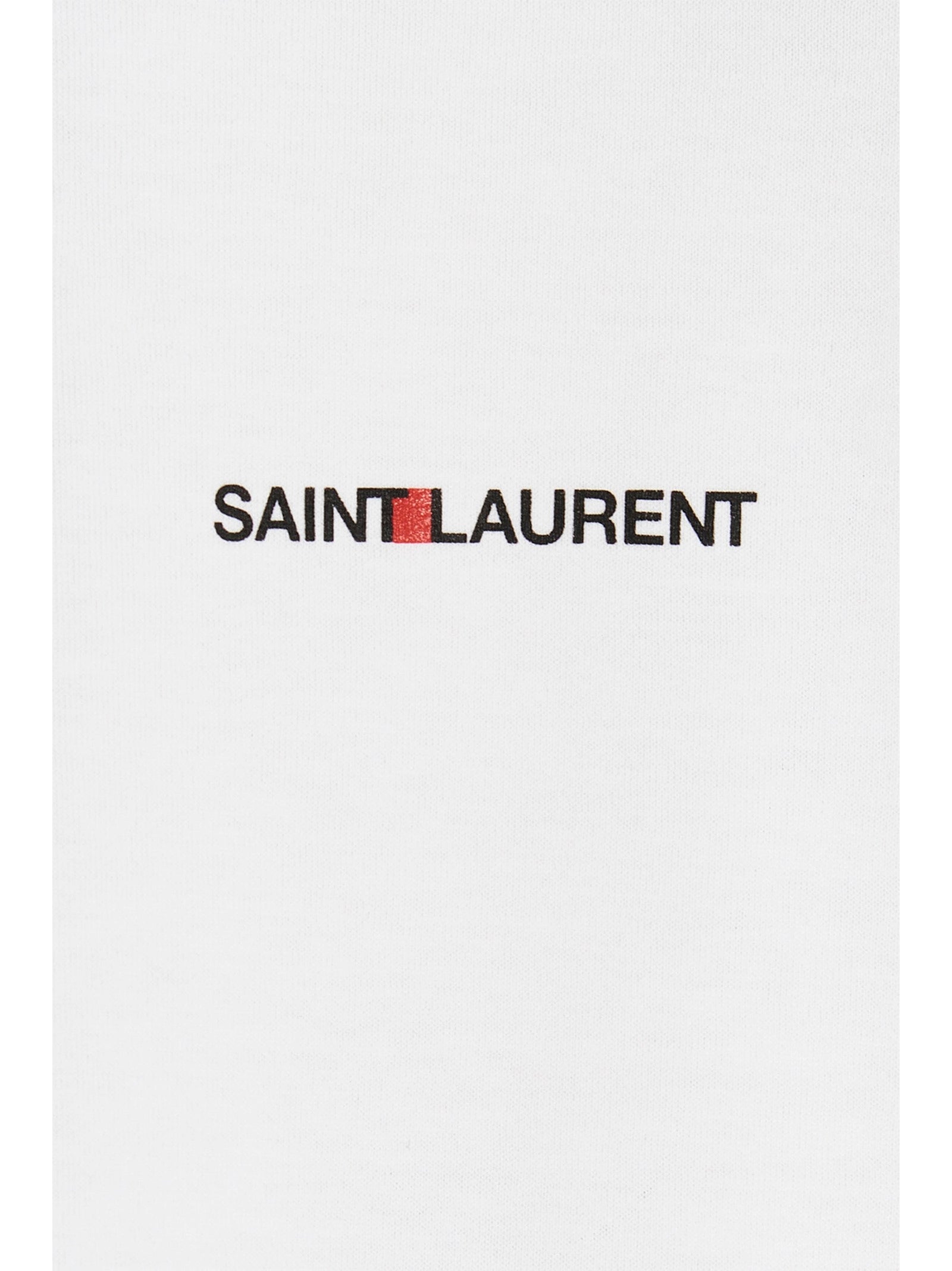 Saint Laurent White Cotton T-Shirt