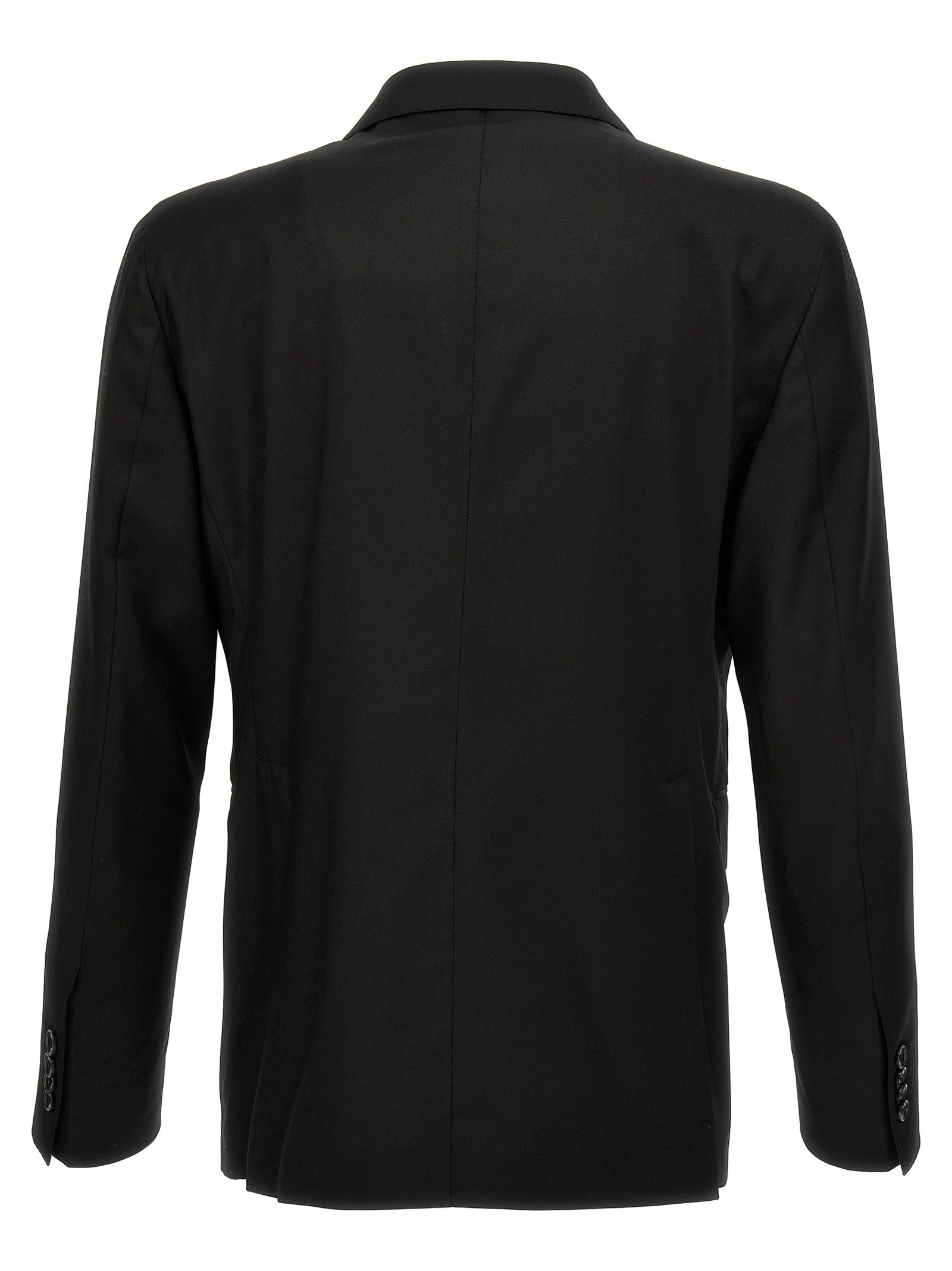 Tagliatore Black Virgin Wool Two-Piece Suit