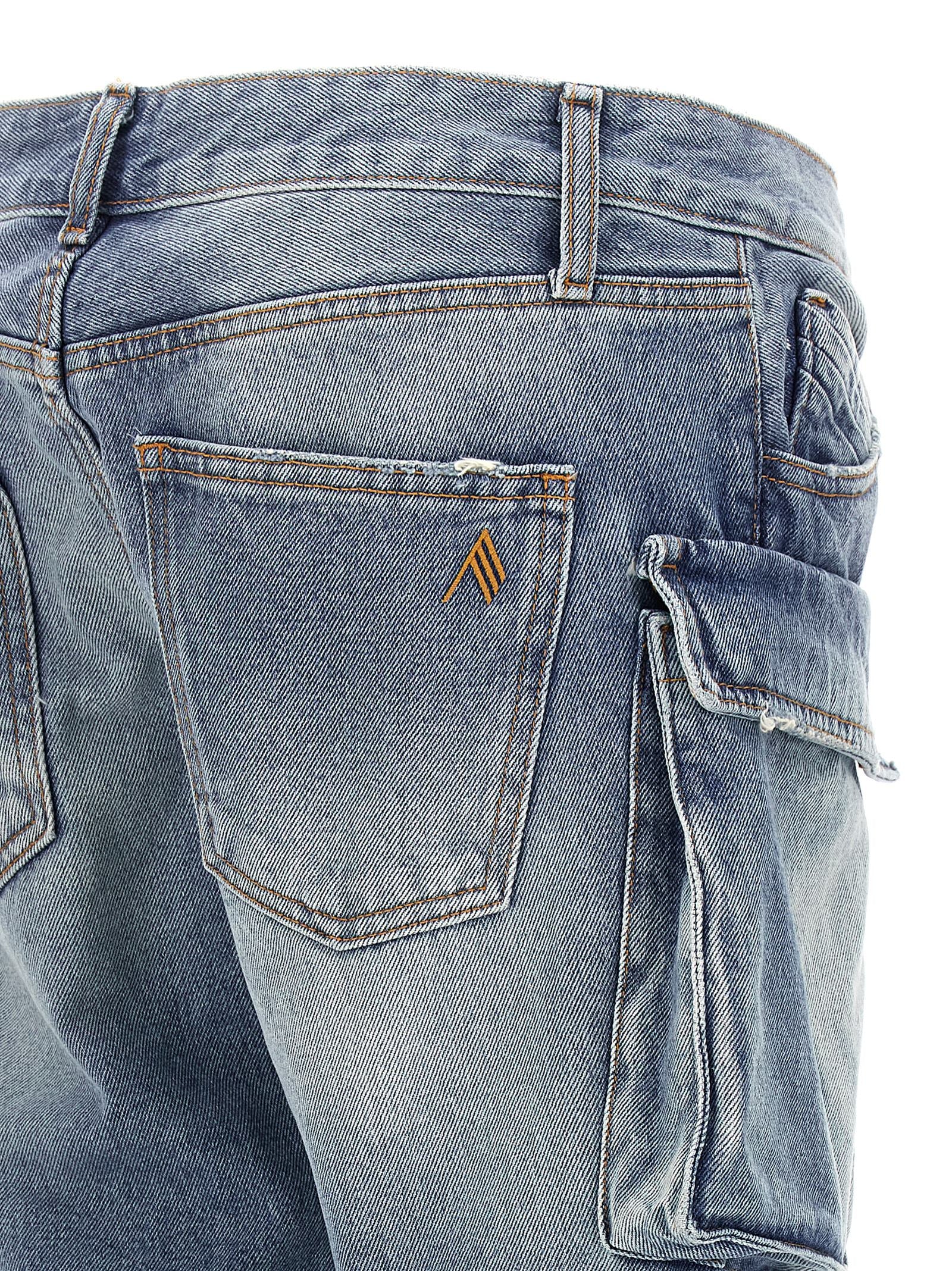 The Attico Blue Cotton Jeans Denim