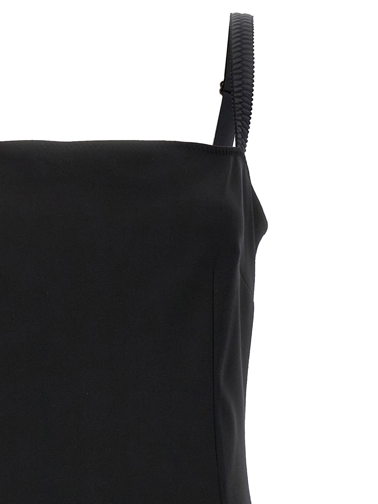 Dolce & Gabbana Black Viscose Midi Dress