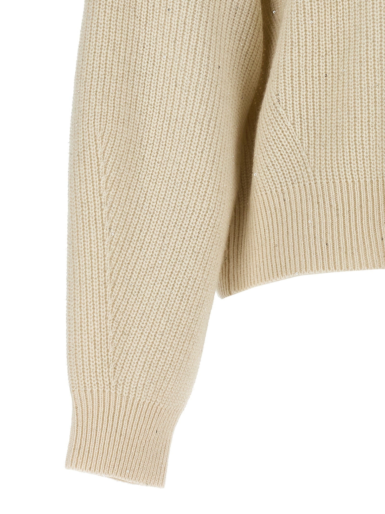 Brunello Cucinelli White Cashmere Cardigan