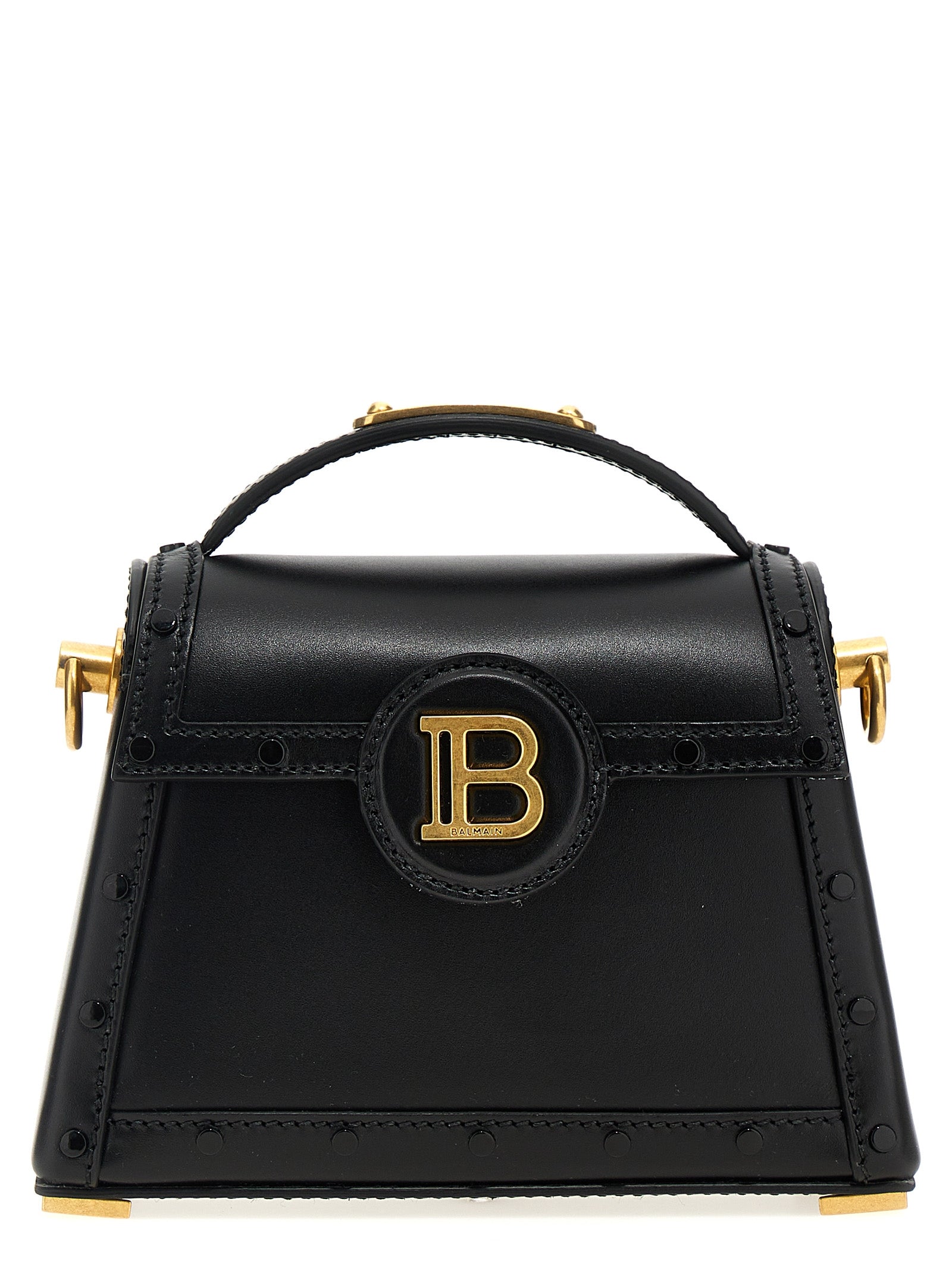 Balmain Black Calfskin Handbag