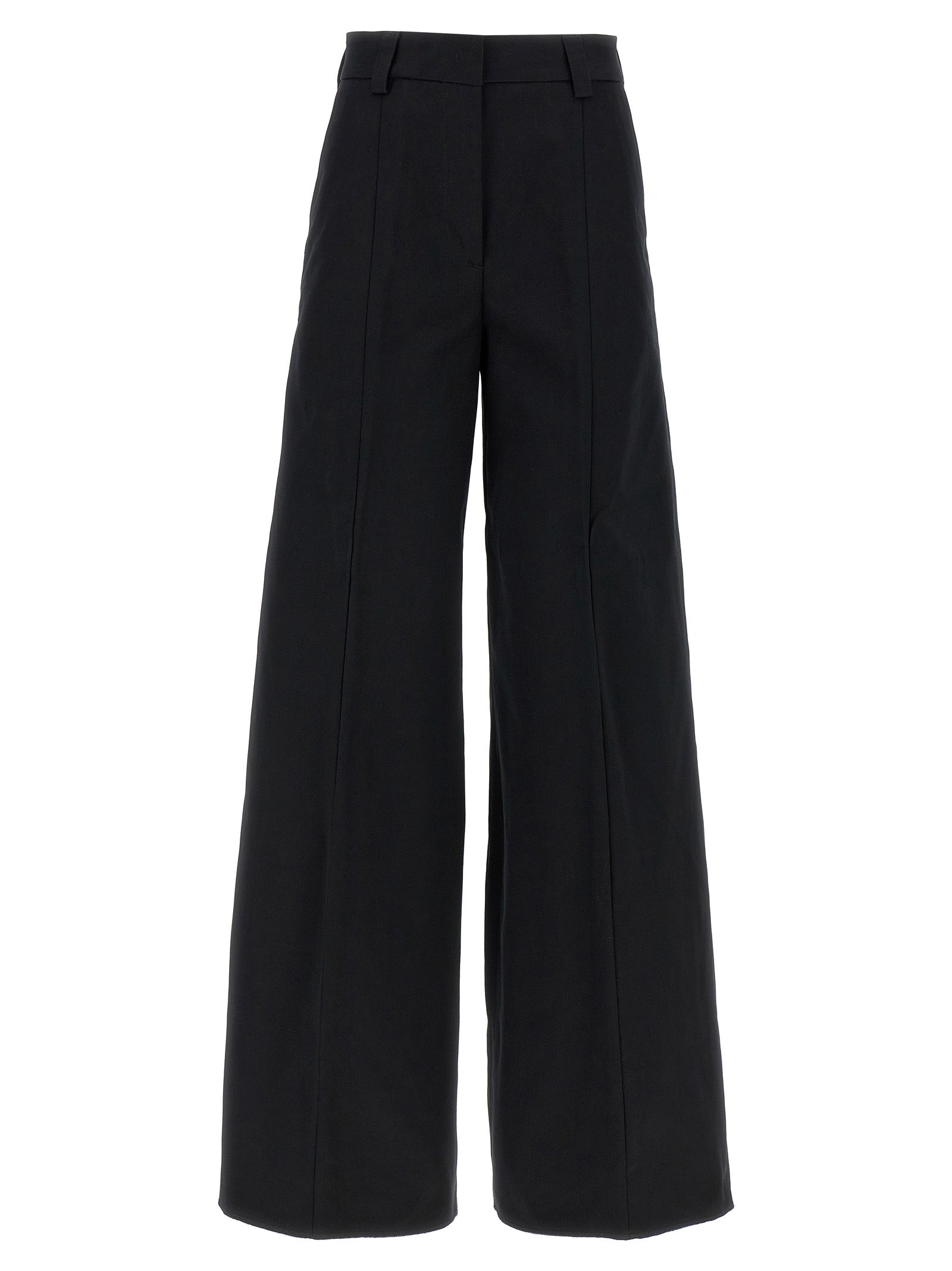 THELATEST Black Cotton Casual Pants