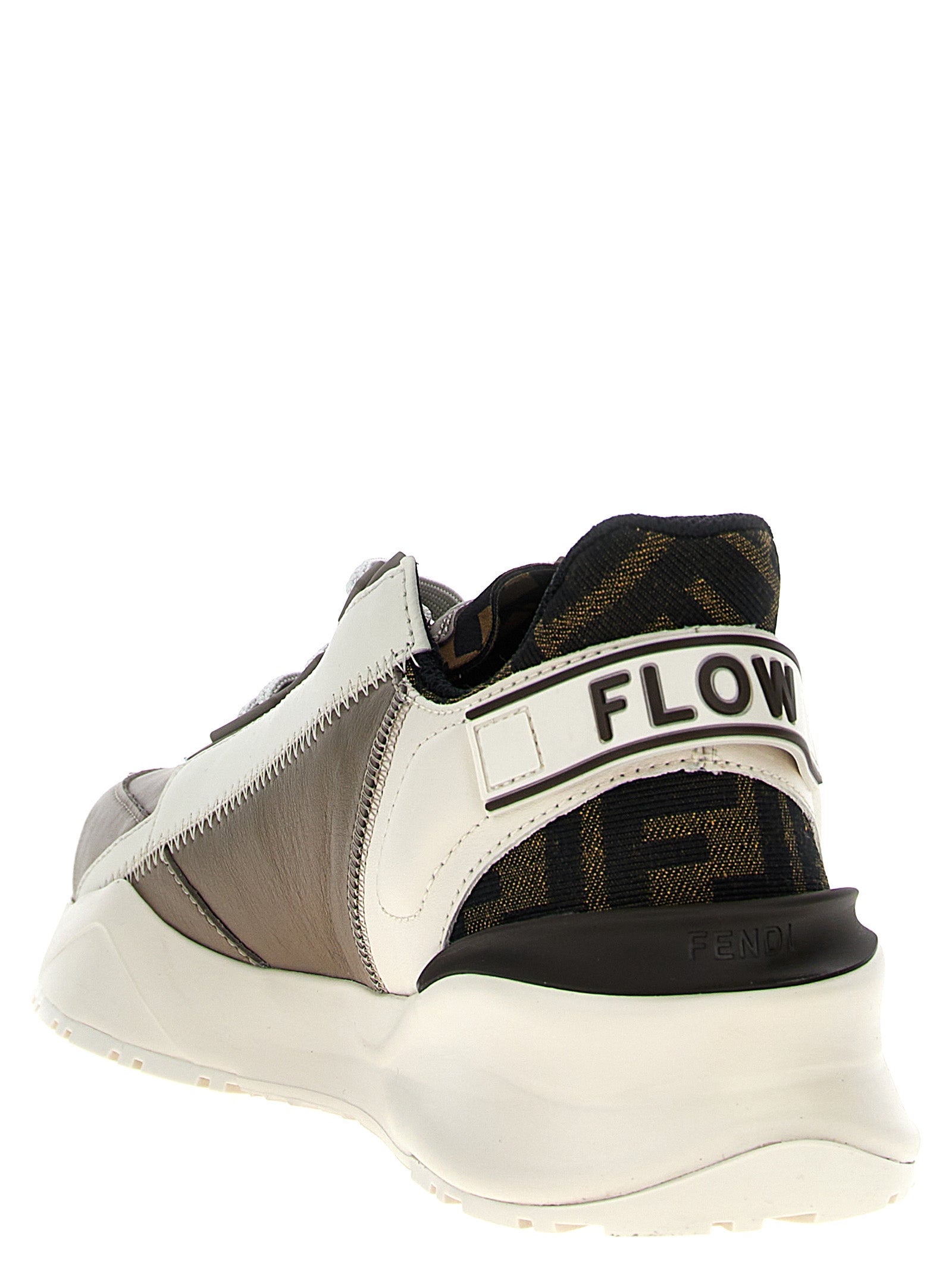 Fendi Multicolor Calf Leather Bos Taurus Athletic Sneakers