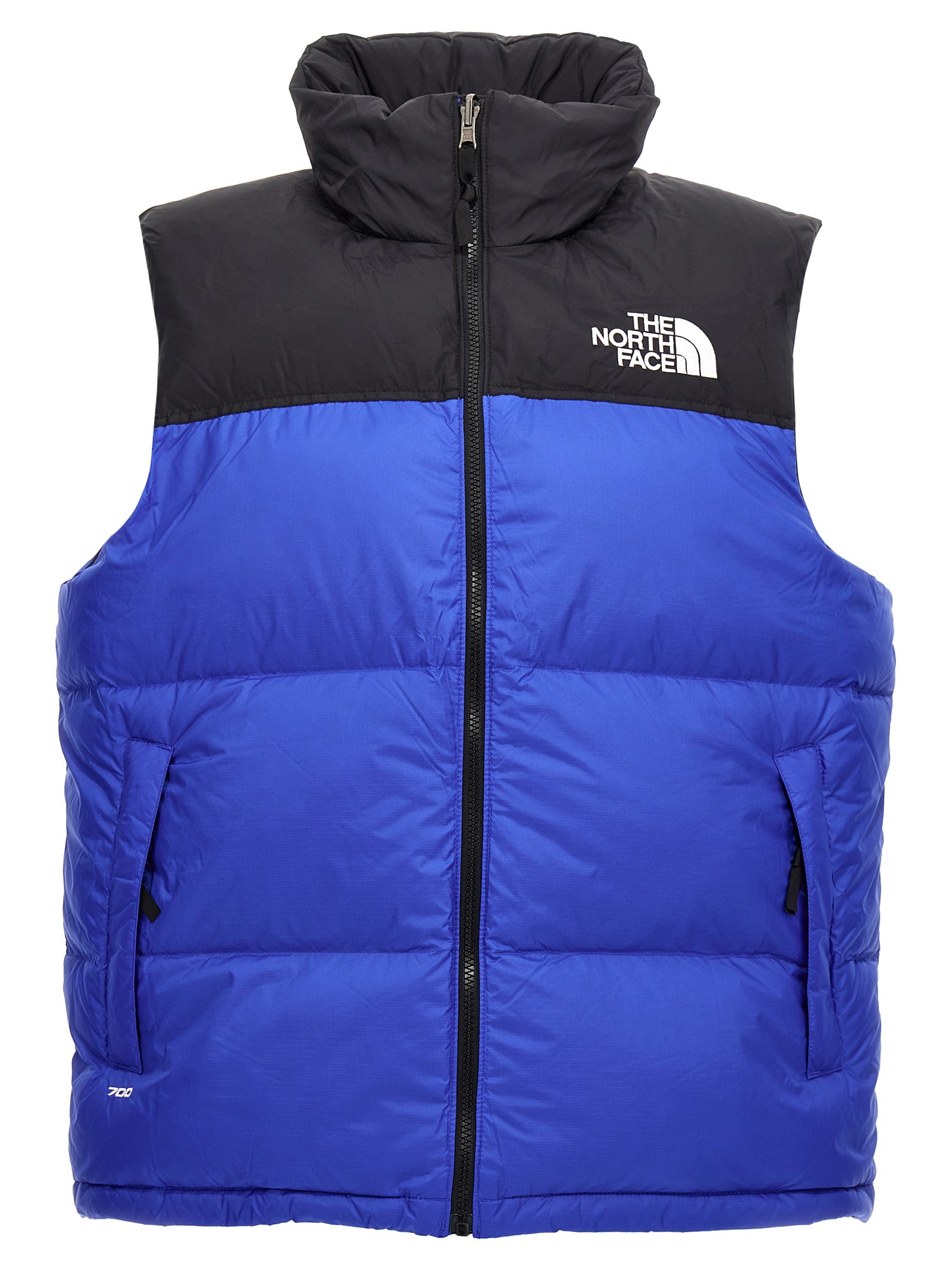 The North Face Blue Nylon Sleeveless Jacket