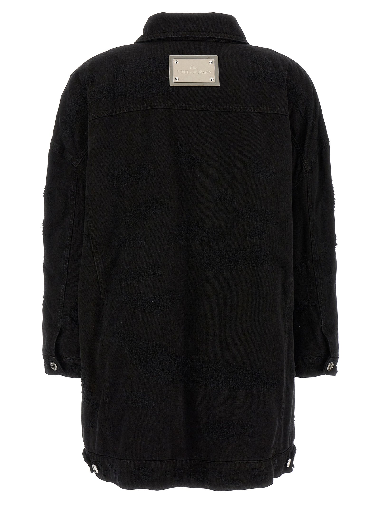 Dolce & Gabbana Black Cotton Denim Jacket