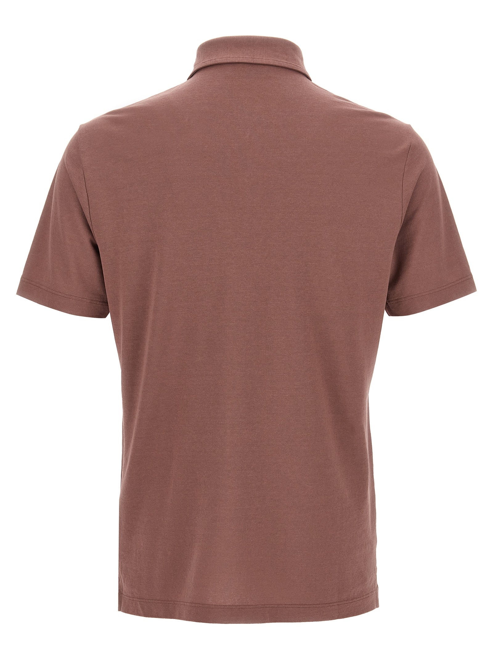 ZANONE Brown Cotton Polo Shirt