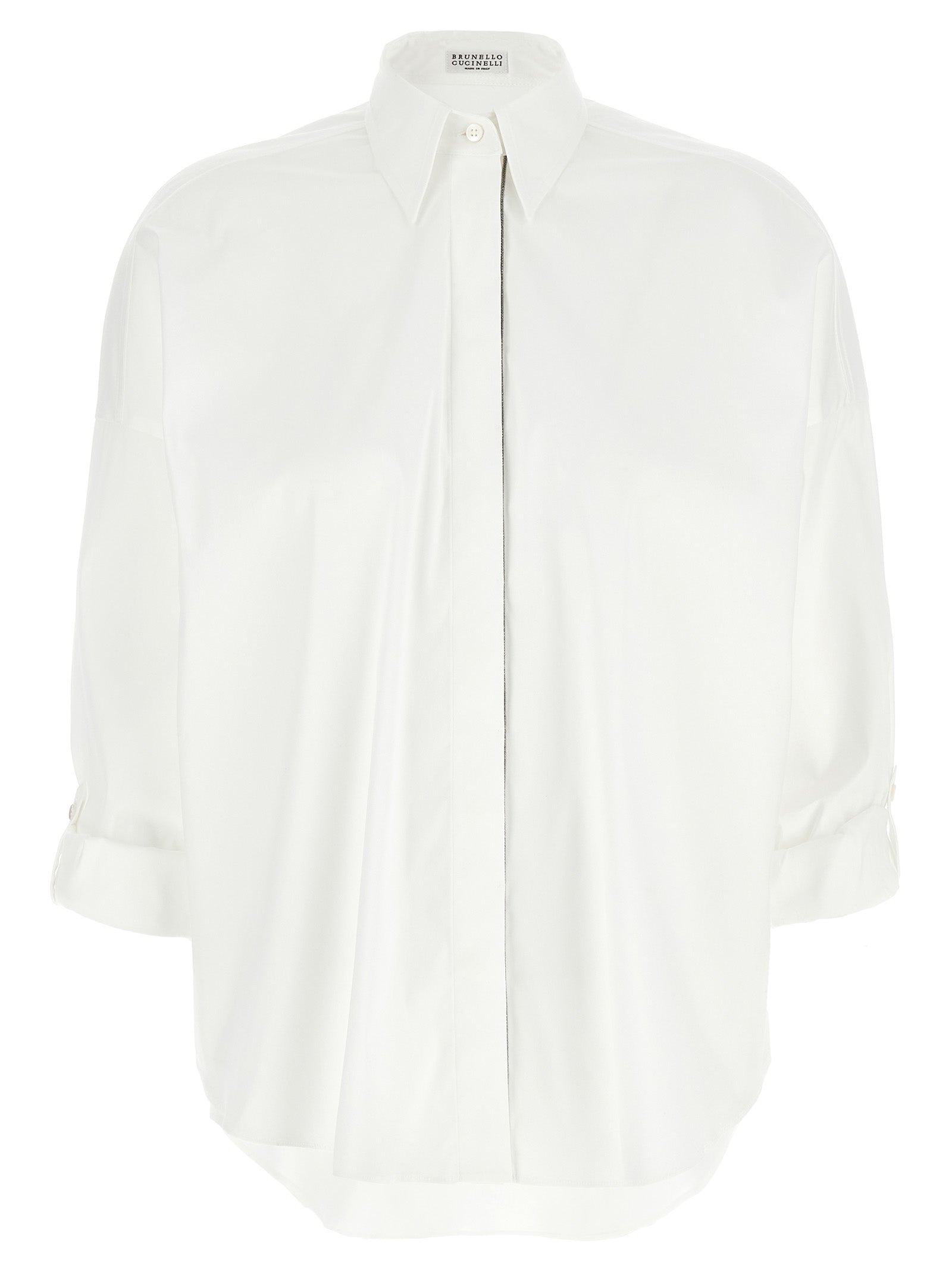 Brunello Cucinelli White Cotton Blouse