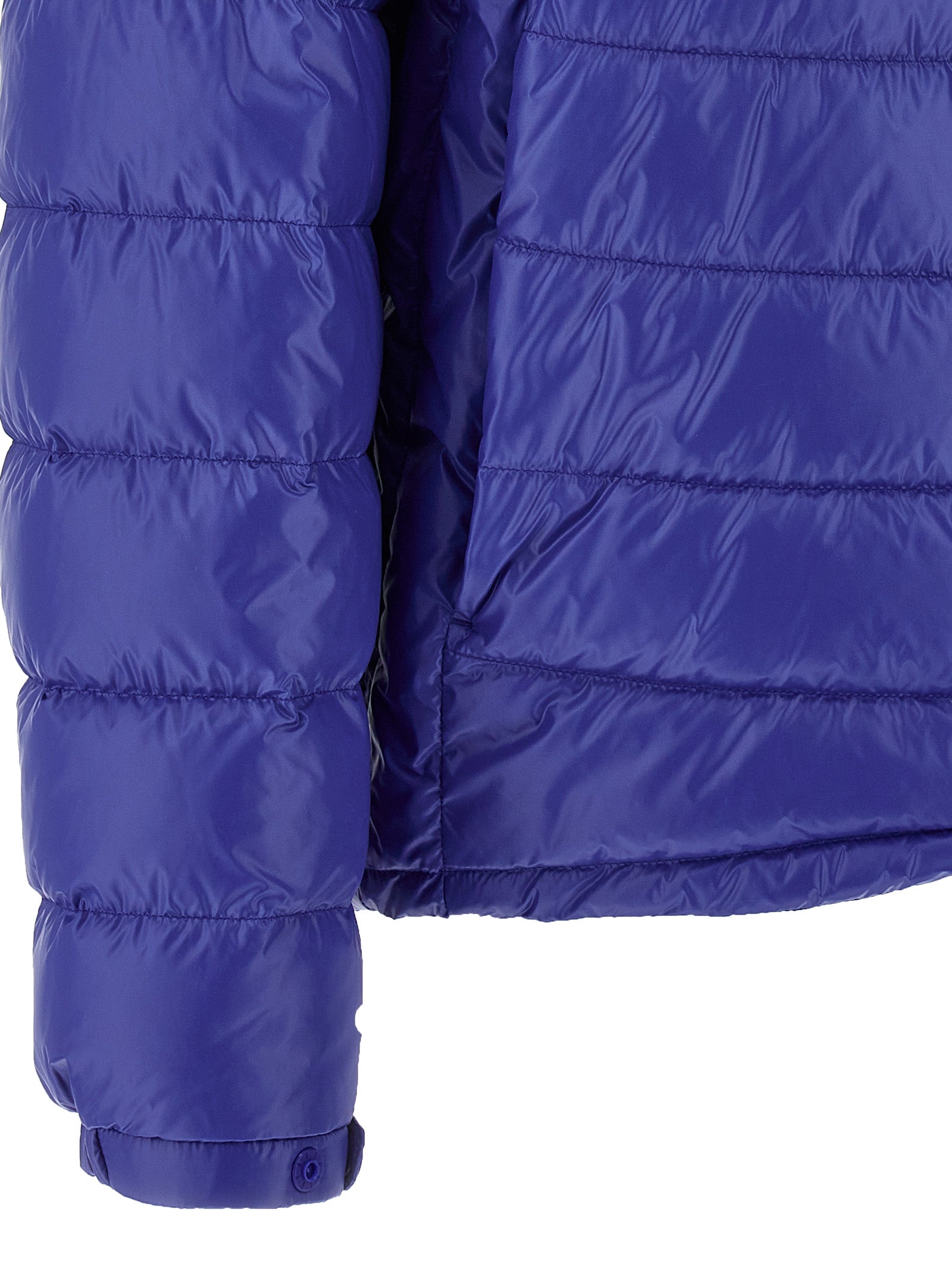 Moncler Blue Polyamide Full-Length Jacket