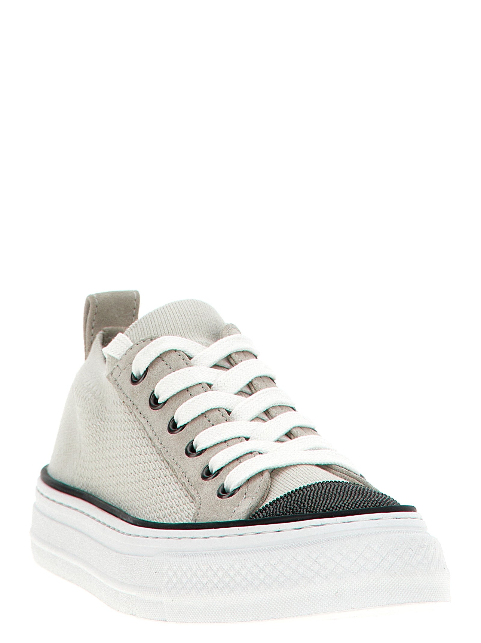 Brunello Cucinelli Multicolor Cotton Low Top Sneakers