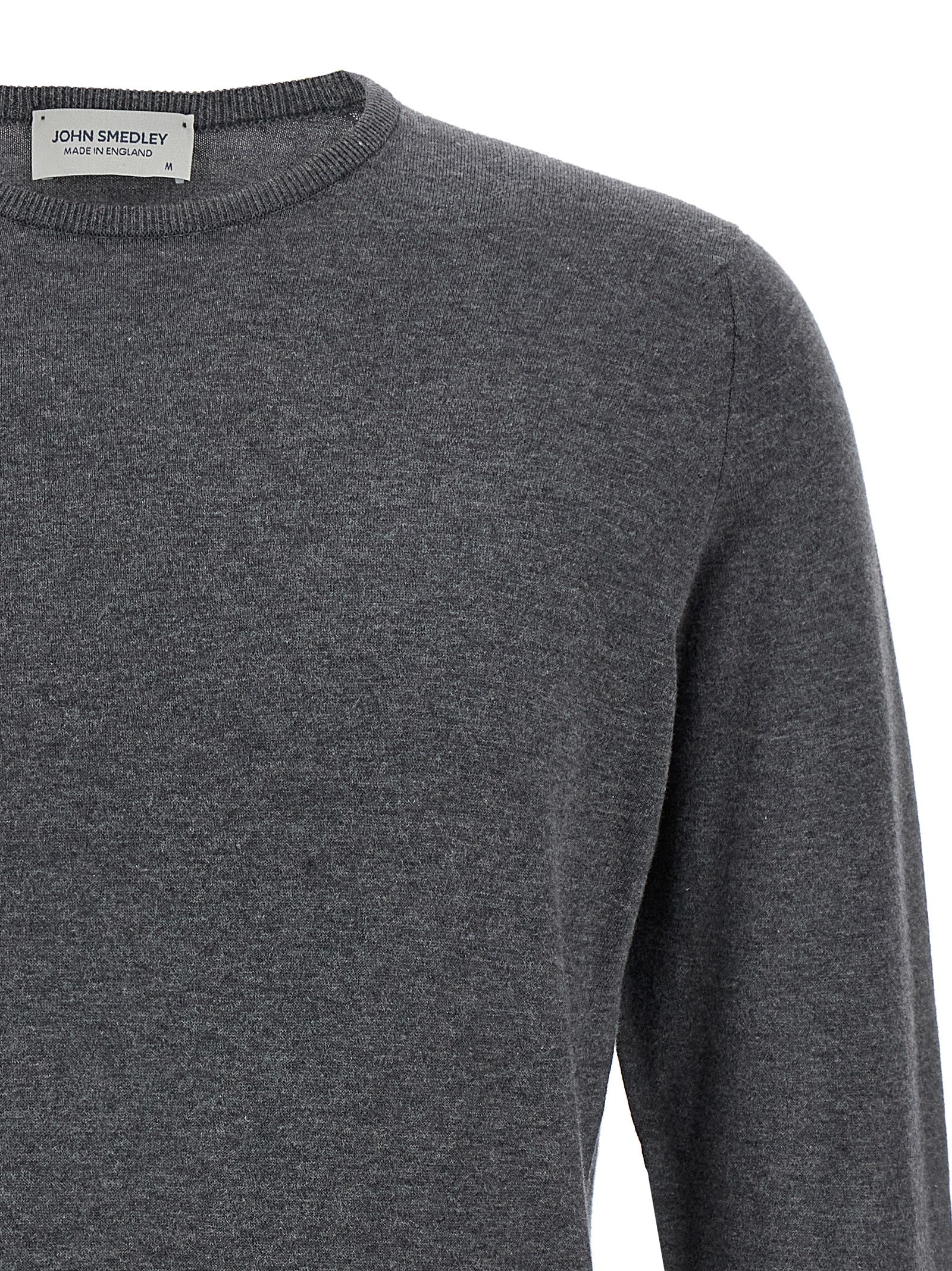JOHN SMEDLEY Gray Cotton Cardigan