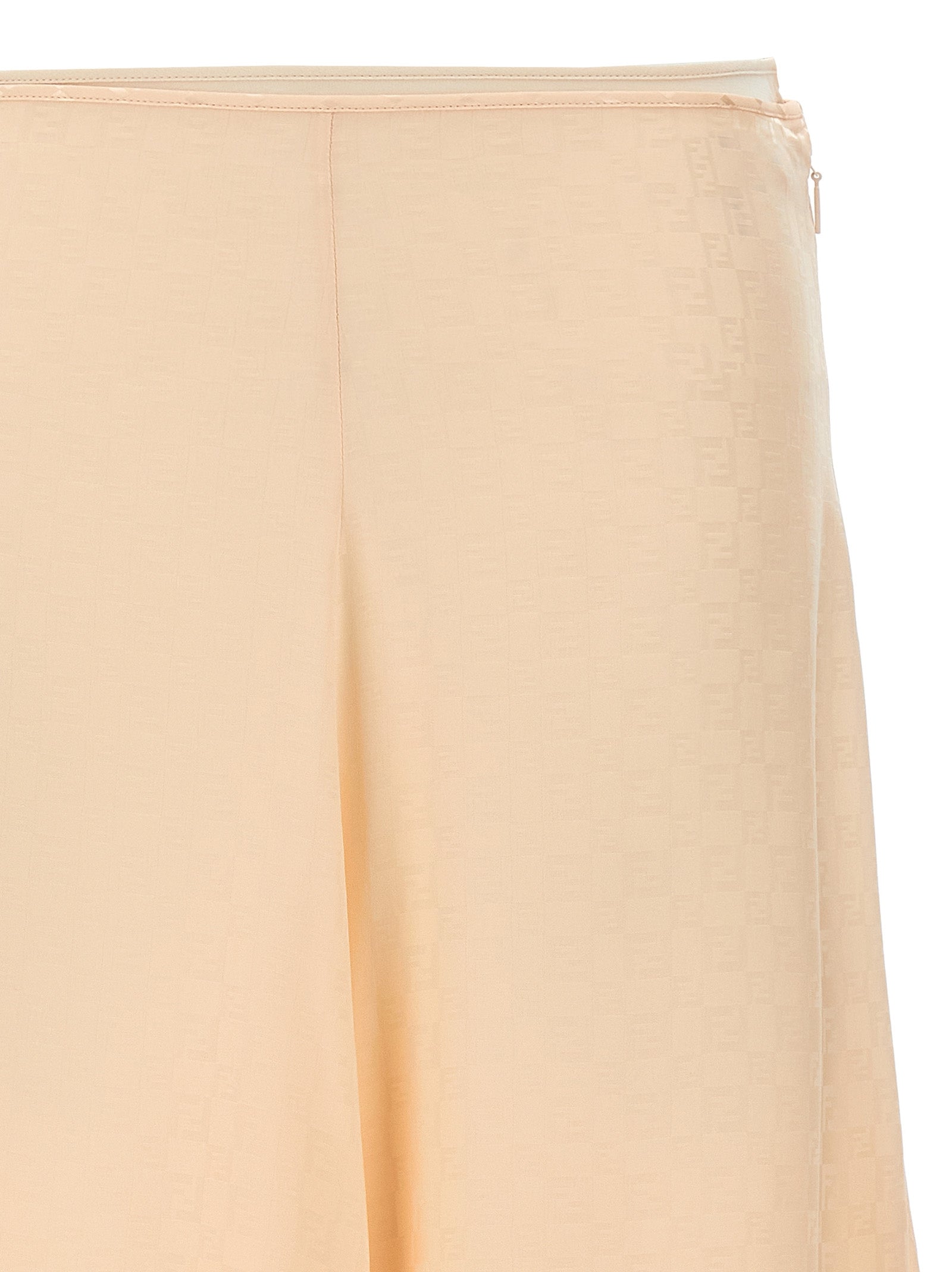 Fendi Multicolor Silk Midi Skirt