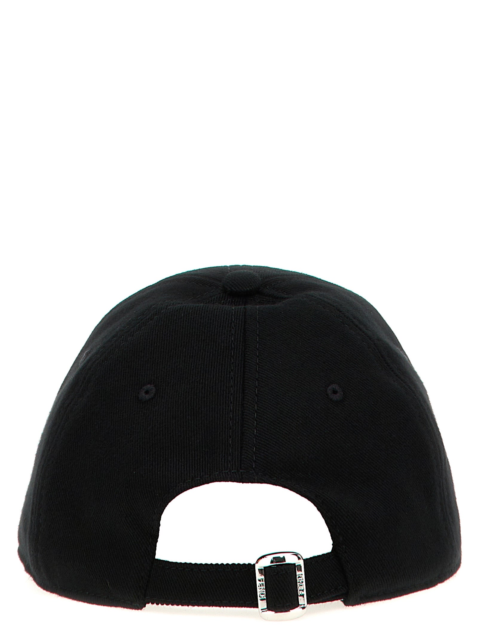 Fendi Black Cotton Cap (Baseball Hat)