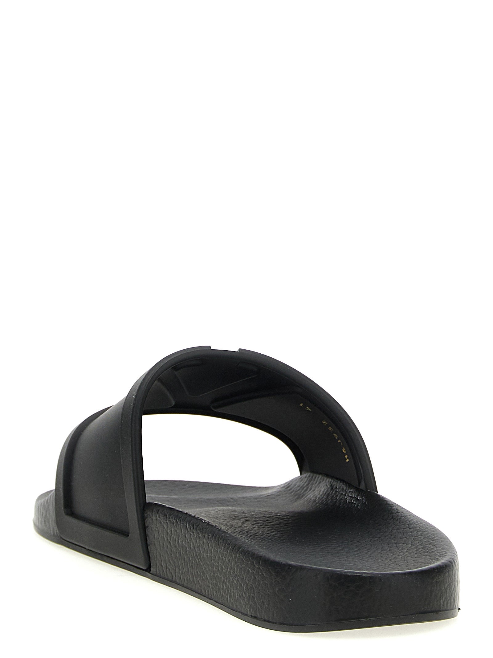Valentino Garavani Black Plastic Slides