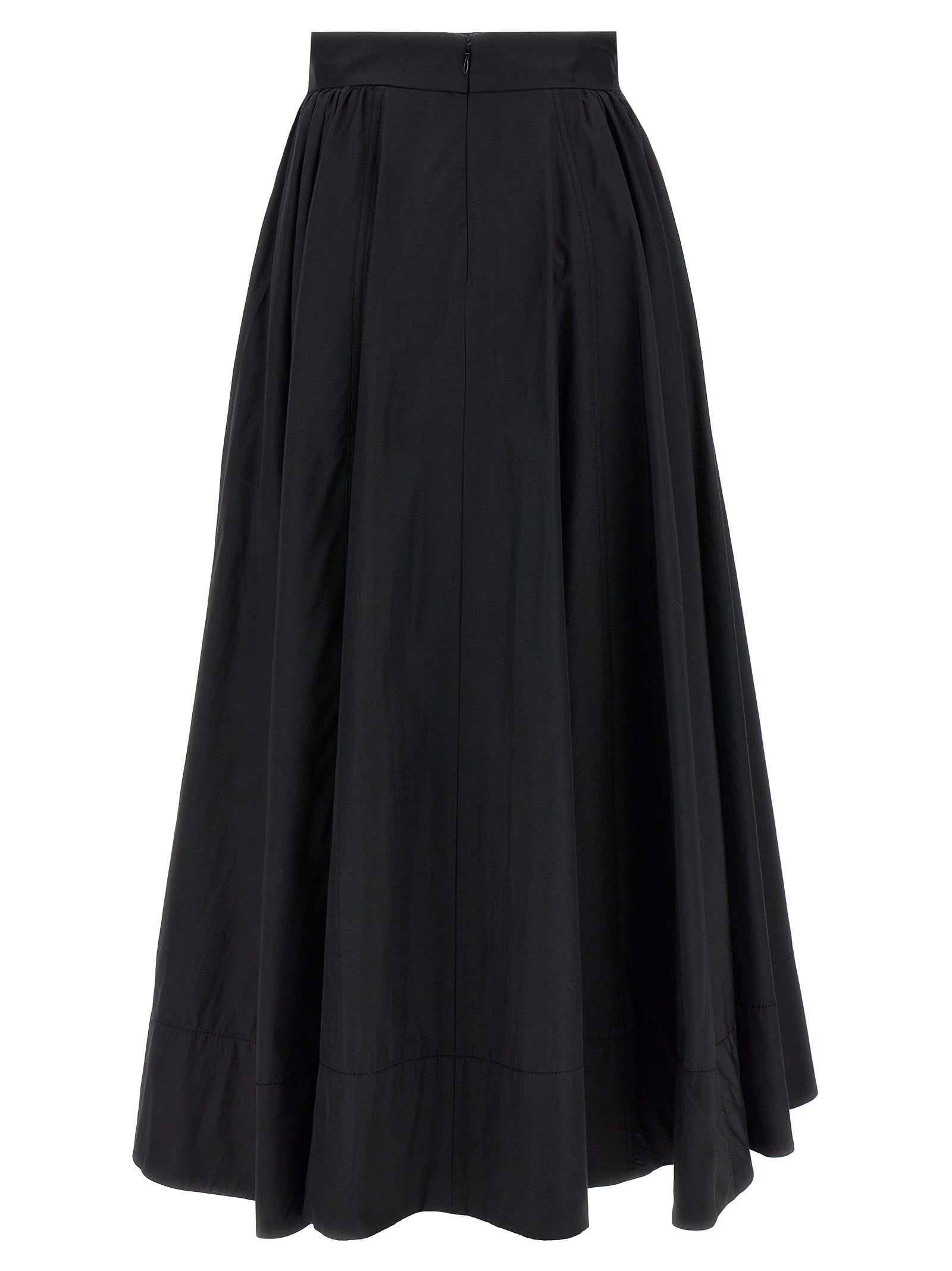 The Andamane Black Polyester Mini Skirt