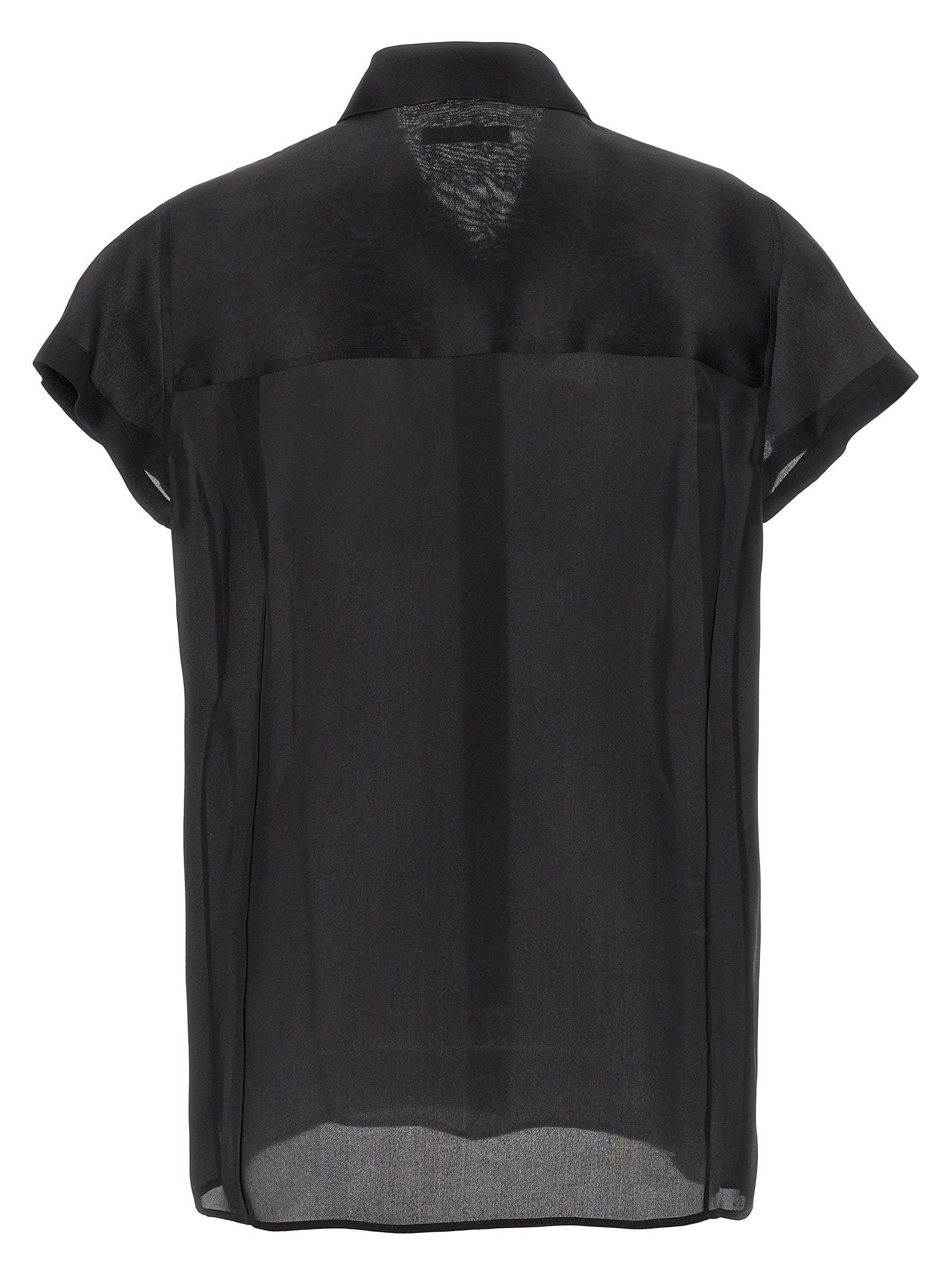 Khaite Black Silk Blouse