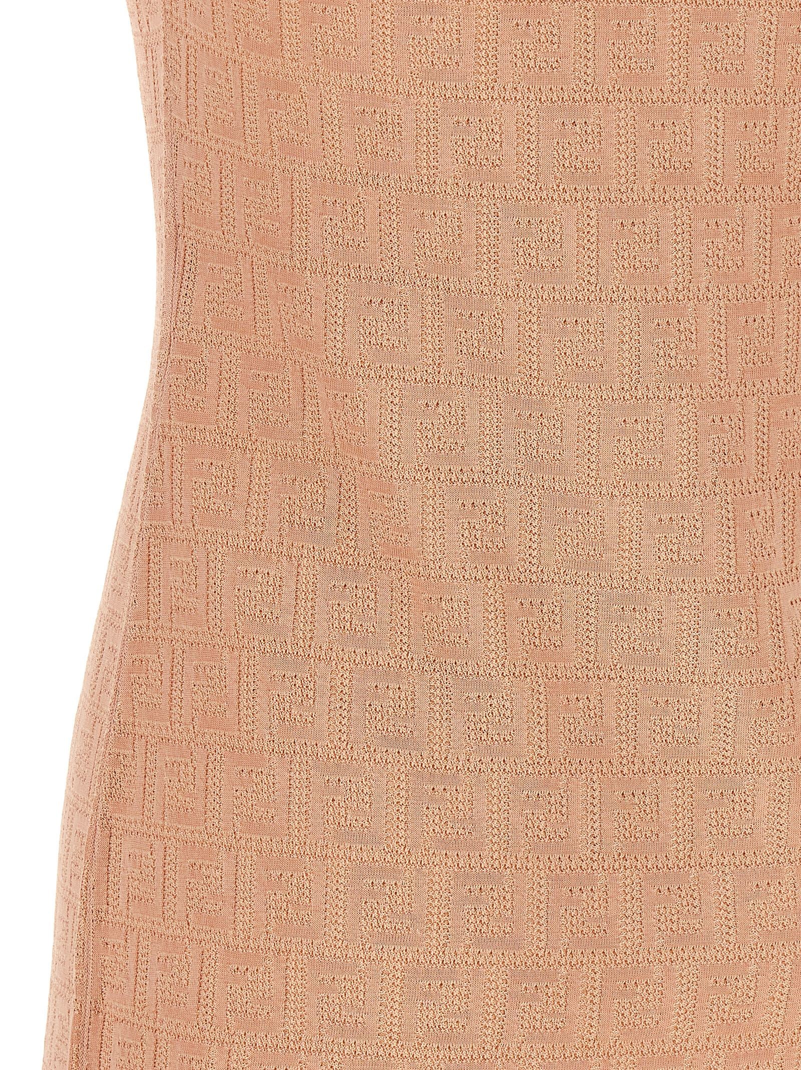 Fendi Multicolor Cotton Short Dress