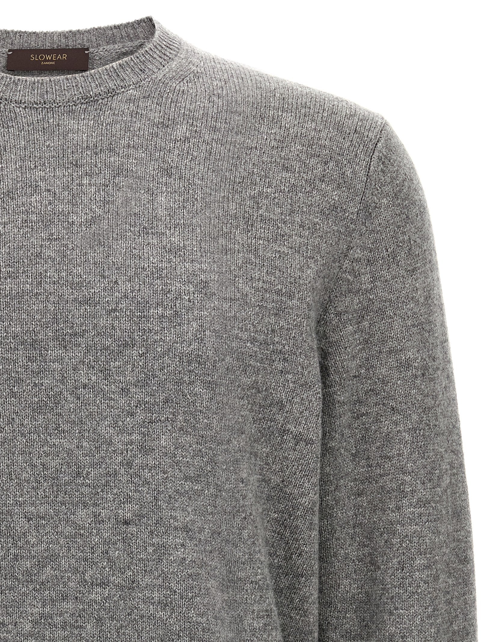 ZANONE Gray Virgin Wool Cardigan