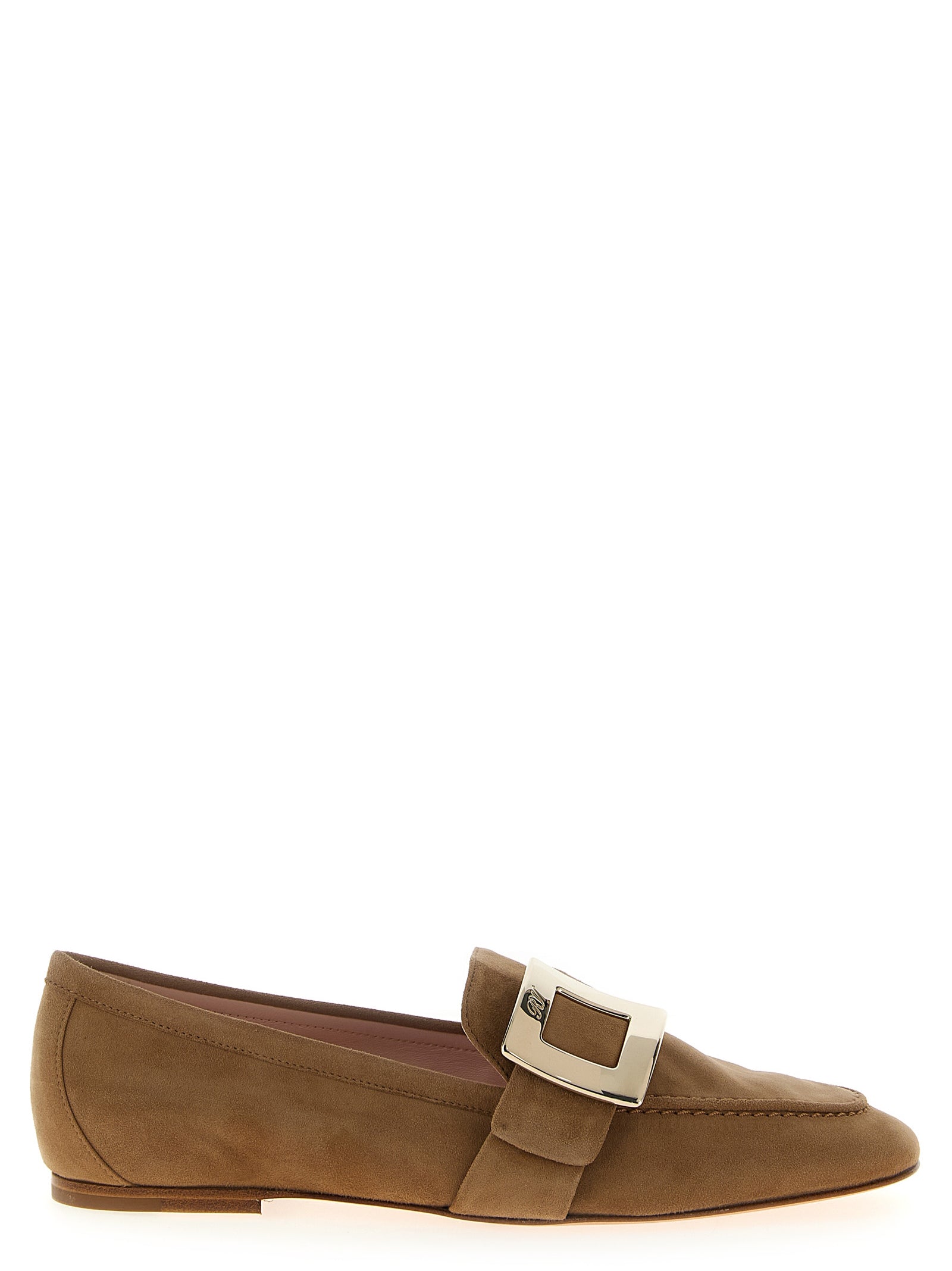Roger Vivier Beige Goatskin Slip-On Loafers