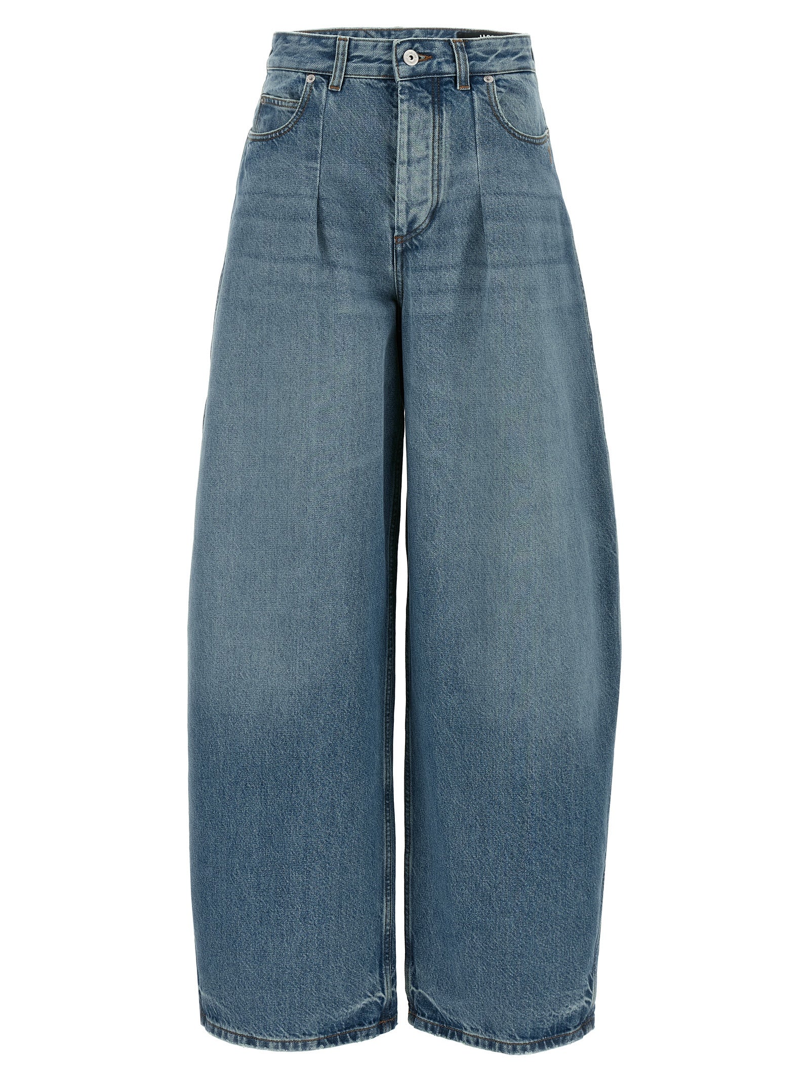 Jacquemus Blue Cotton High-Waisted Jean