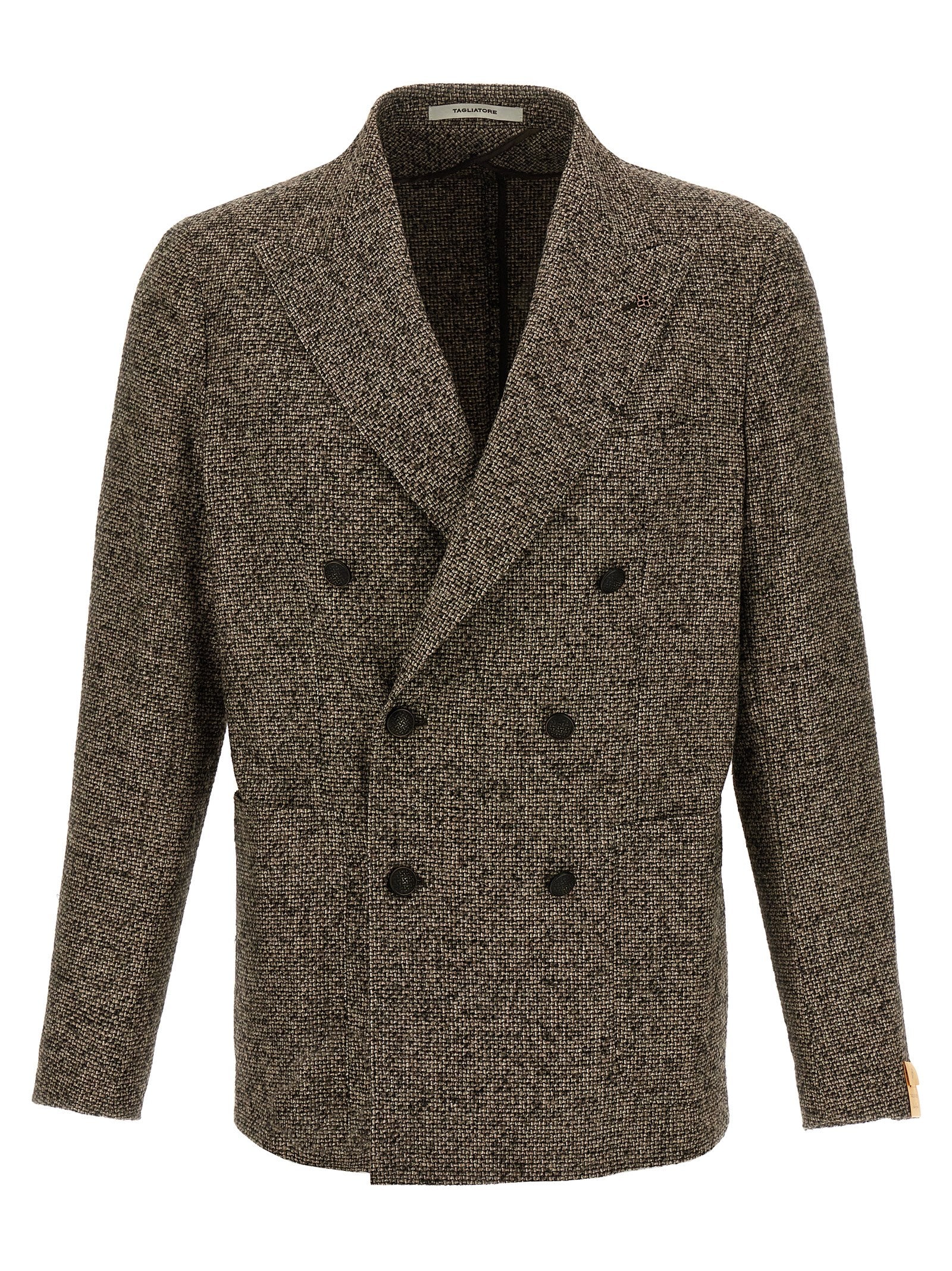 Tagliatore Brown Virgin Wool Blazer