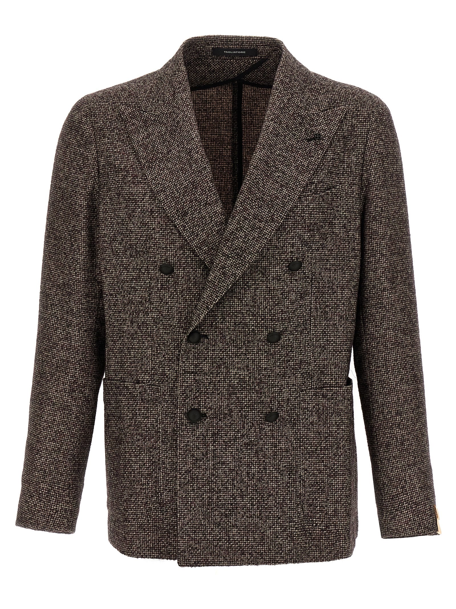 Tagliatore Brown Virgin Wool Blazer