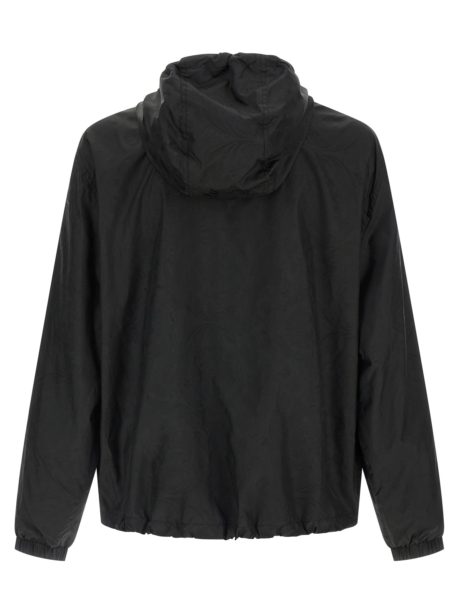 Versace Black Nylon Shell Jacket