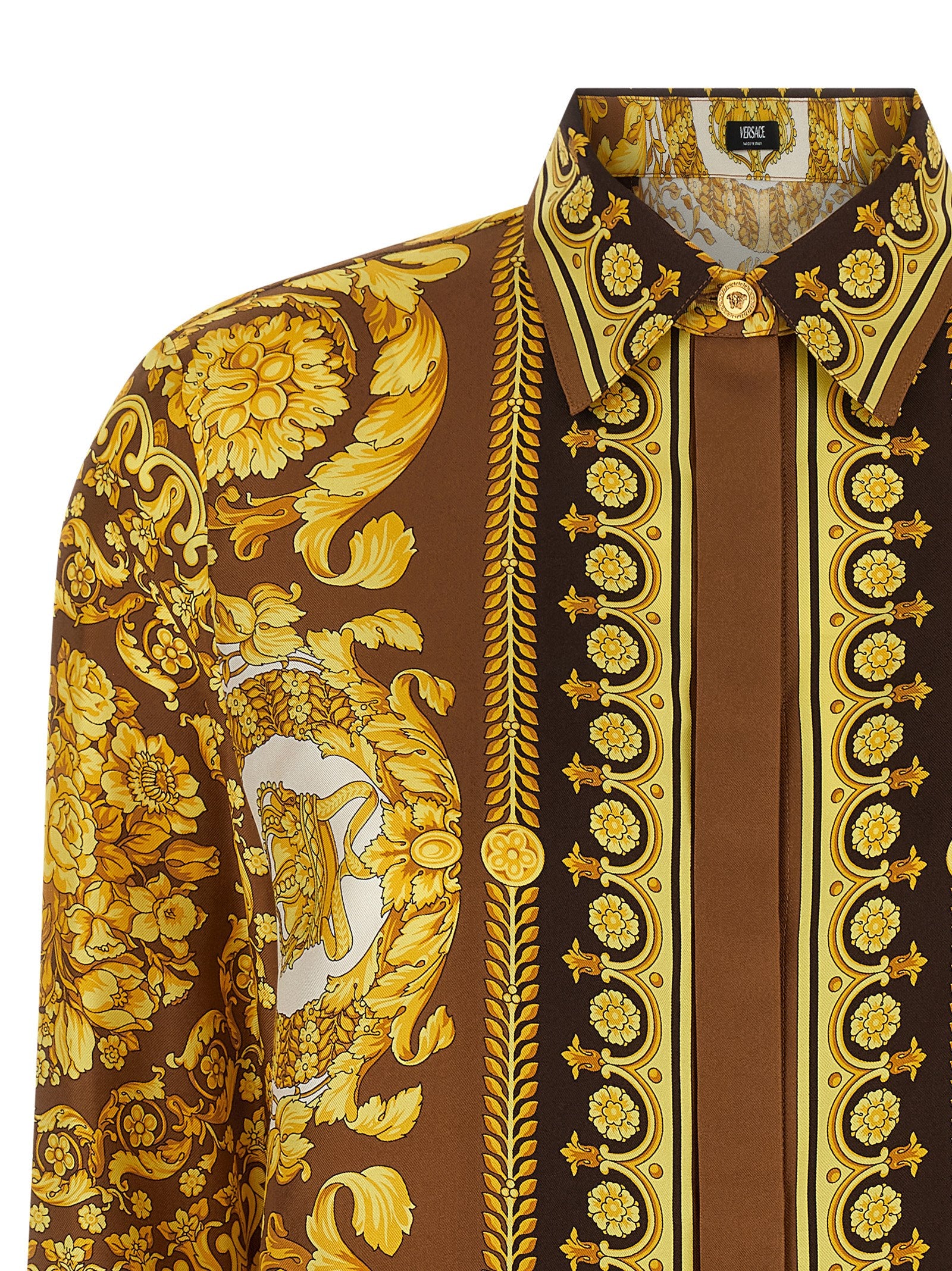 Versace Gold Silk Blouse