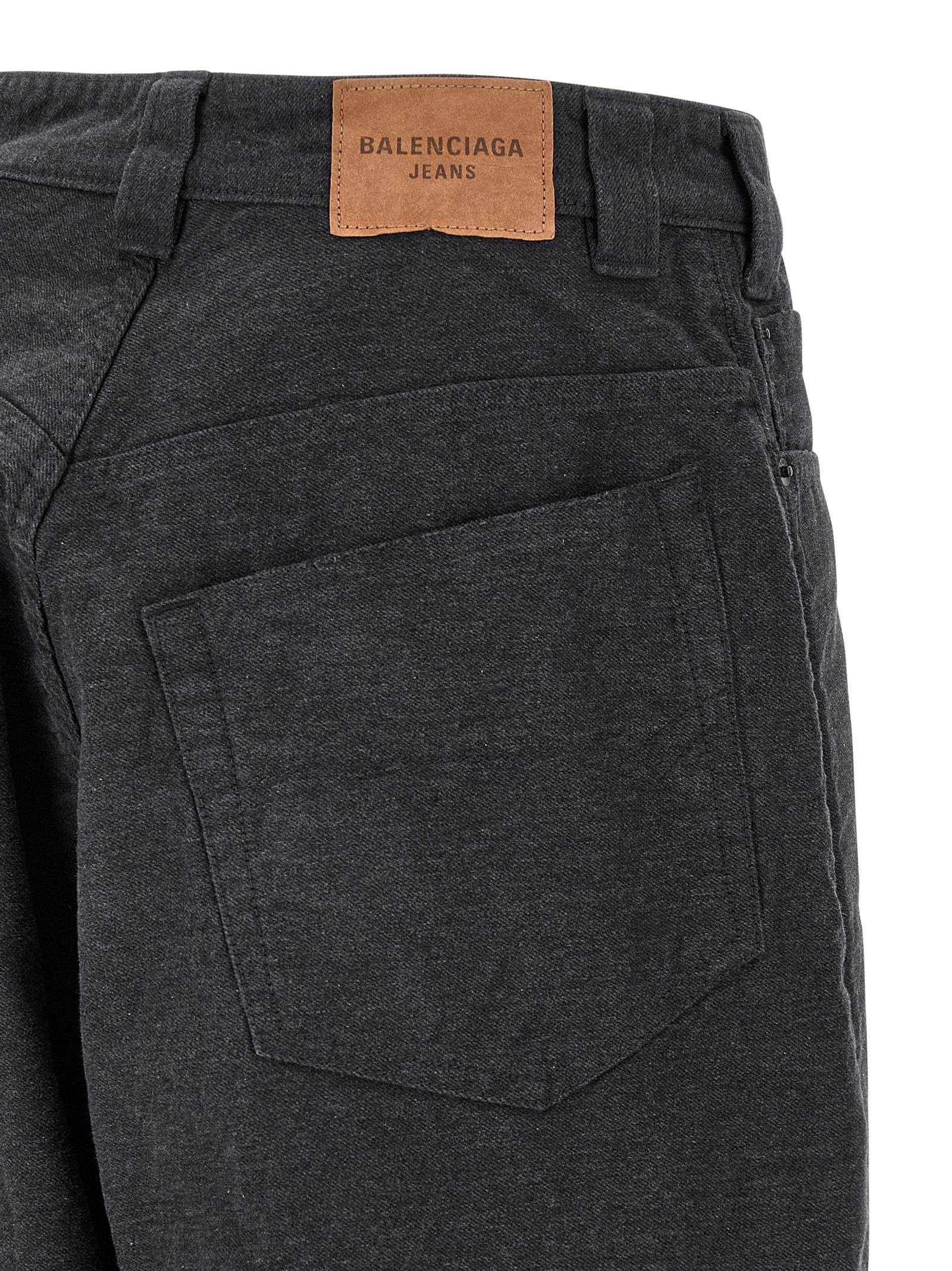 Balenciaga Gray Cotton Casual Pants